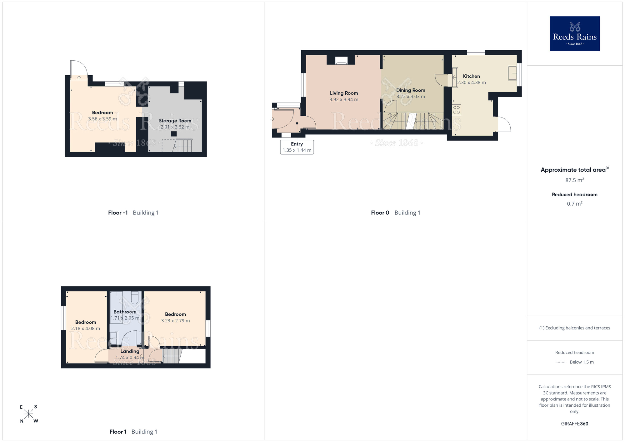 Floorplan of 3 bedroom End Terrace House for sale, Talbot Road, Hyde, Greater Manchester, SK14