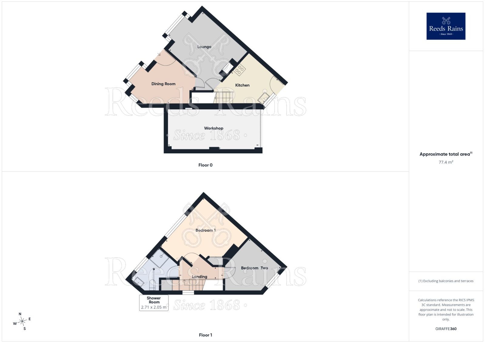 Floorplan of 2 bedroom End Terrace House for sale, Lodge Lane, Hyde, Greater Manchester, SK14