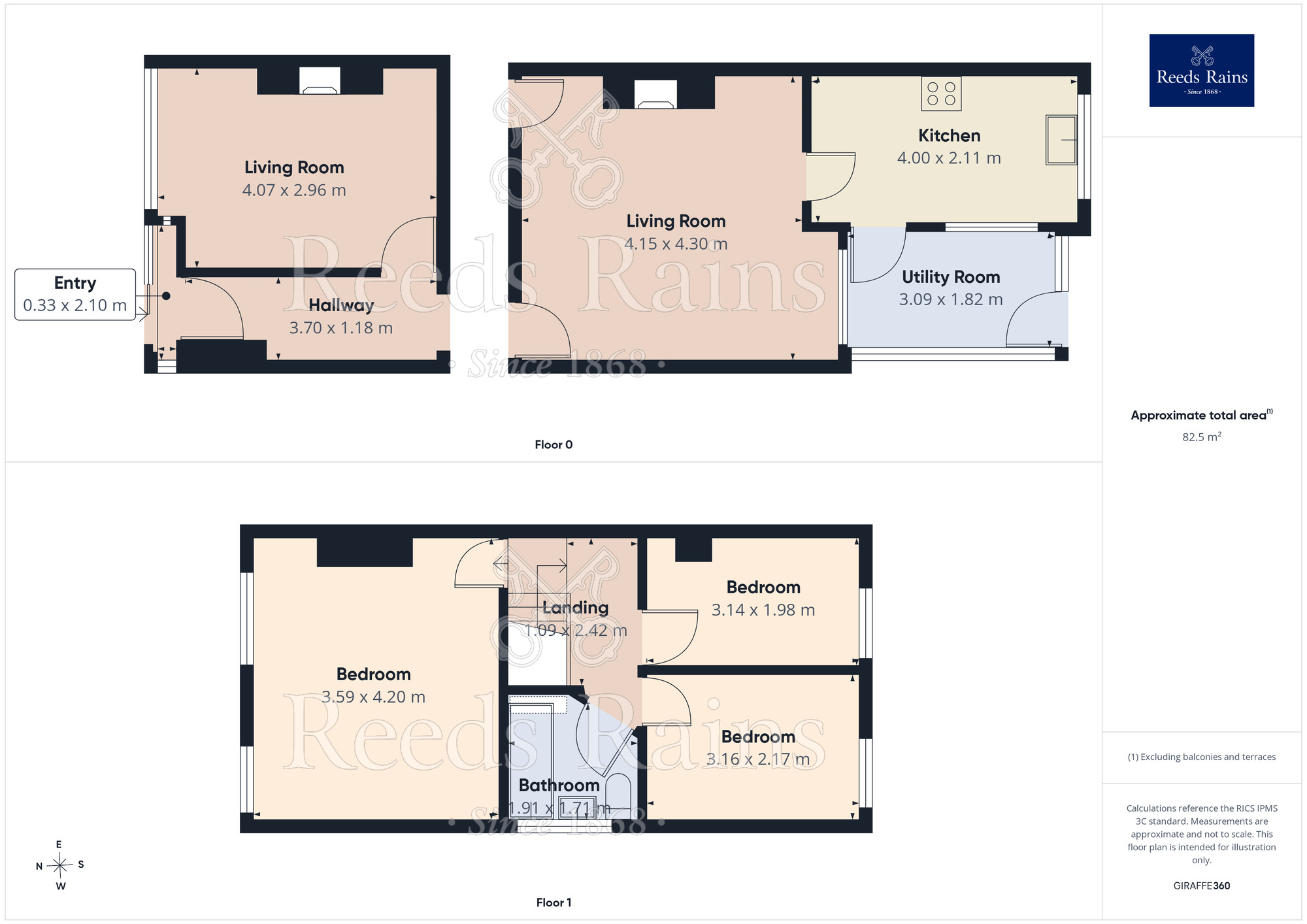 Floorplan of 3 bedroom Semi Detached House for sale, Droylsden Road, Audenshaw, Greater Manchester, M34