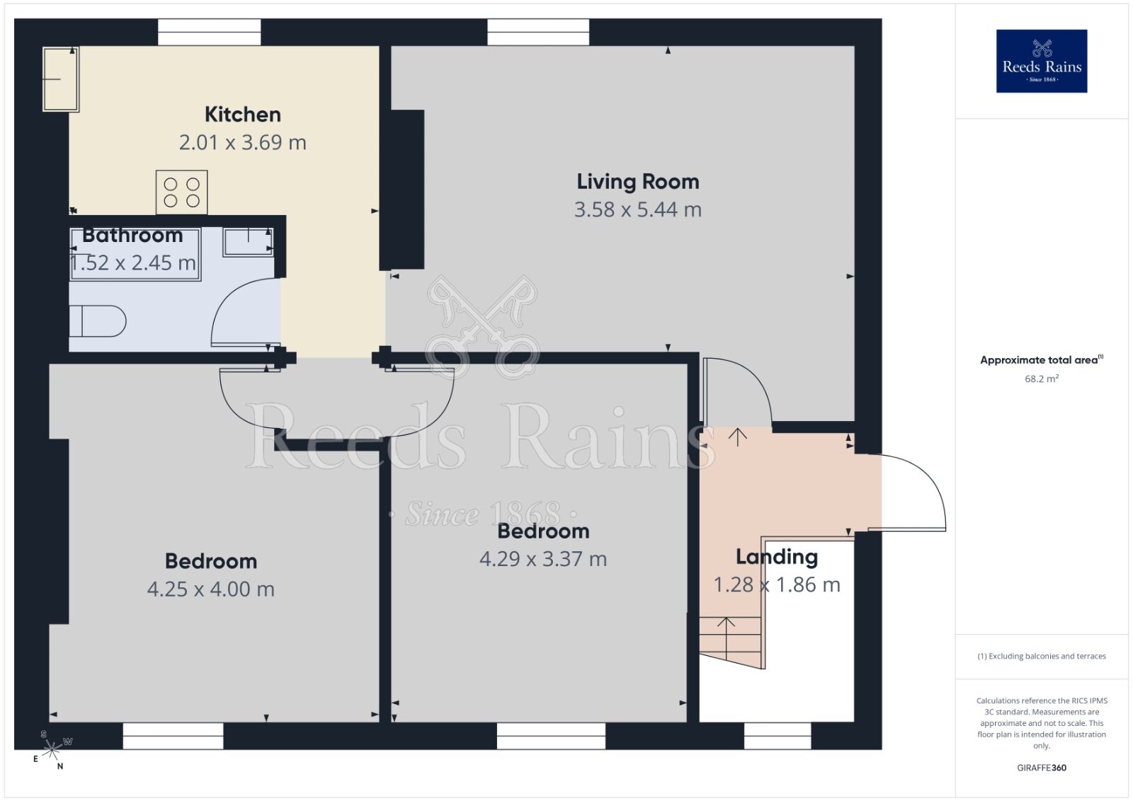Floorplan of 2 bedroom Flat to rent, Market Street, Hyde, Greater Manchester, SK14