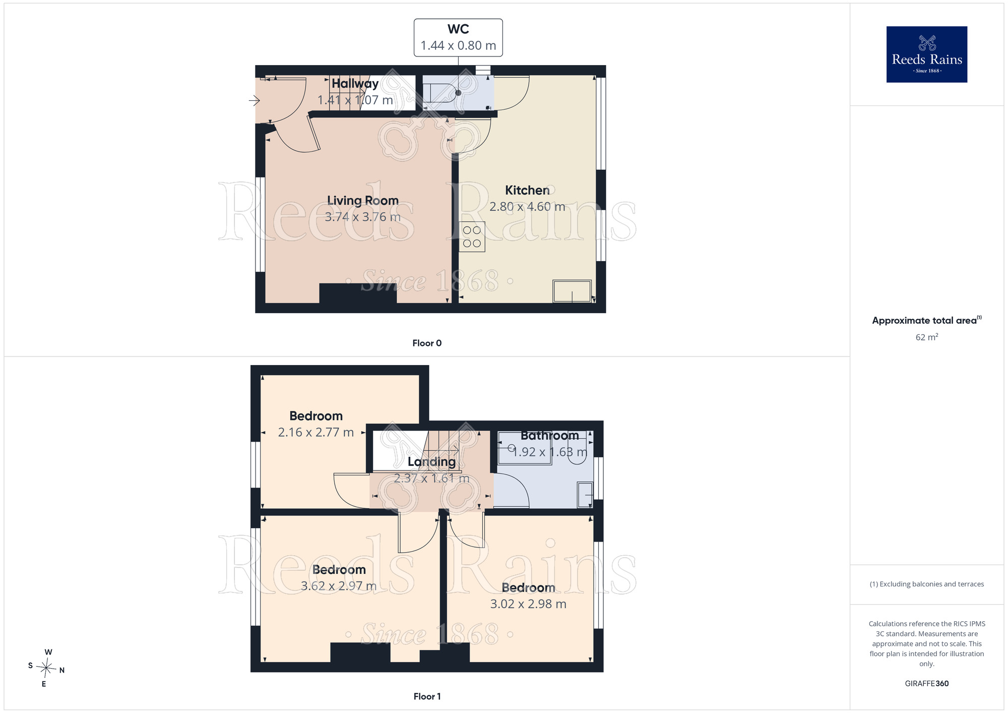 Floorplan of 2 bedroom Mid Terrace House for sale, Freeman Road, Dukinfield, Greater Manchester, SK16