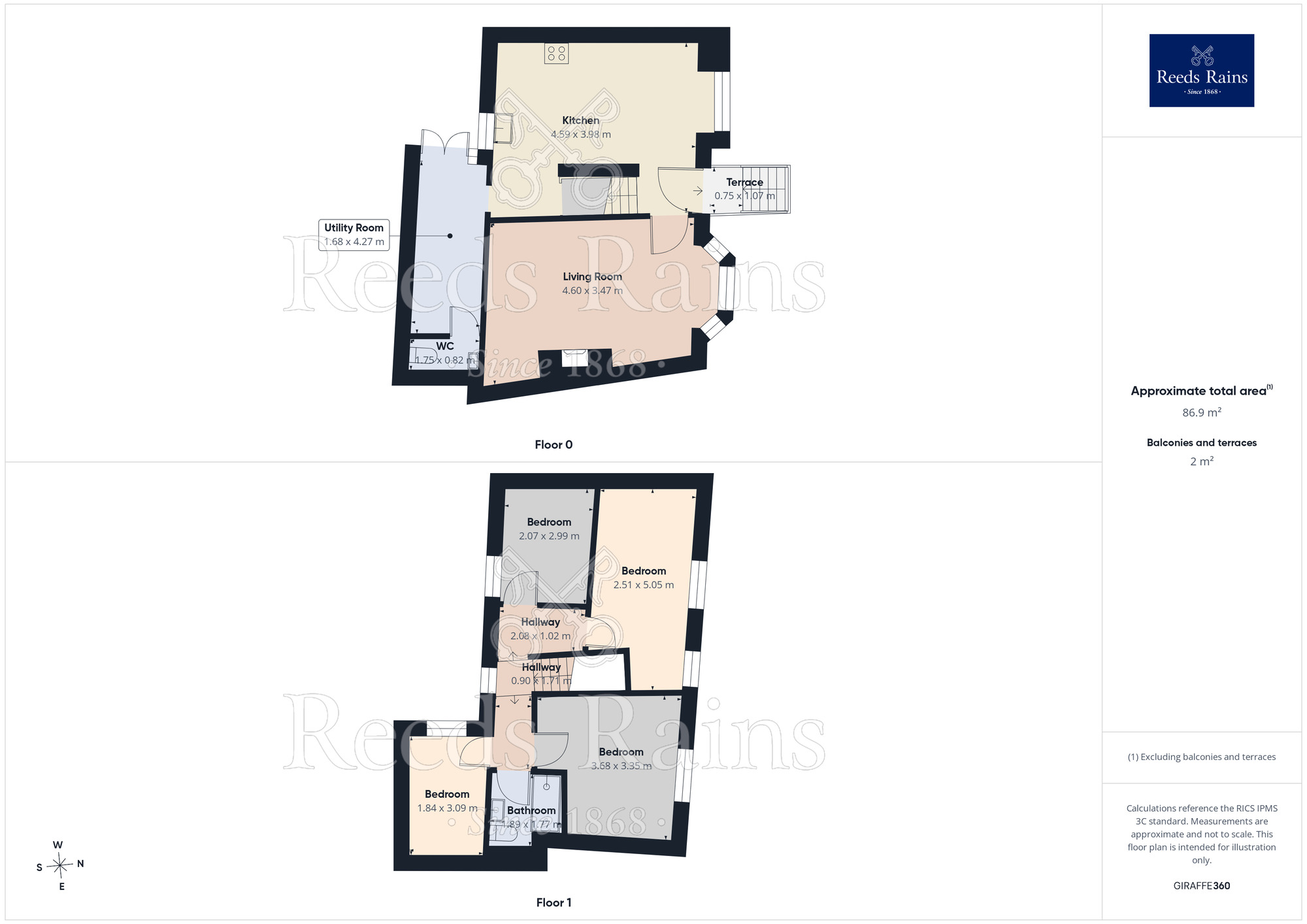 Floorplan of 4 bedroom Mid Terrace House for sale, Mottram Road, Hyde, Greater Manchester, SK14