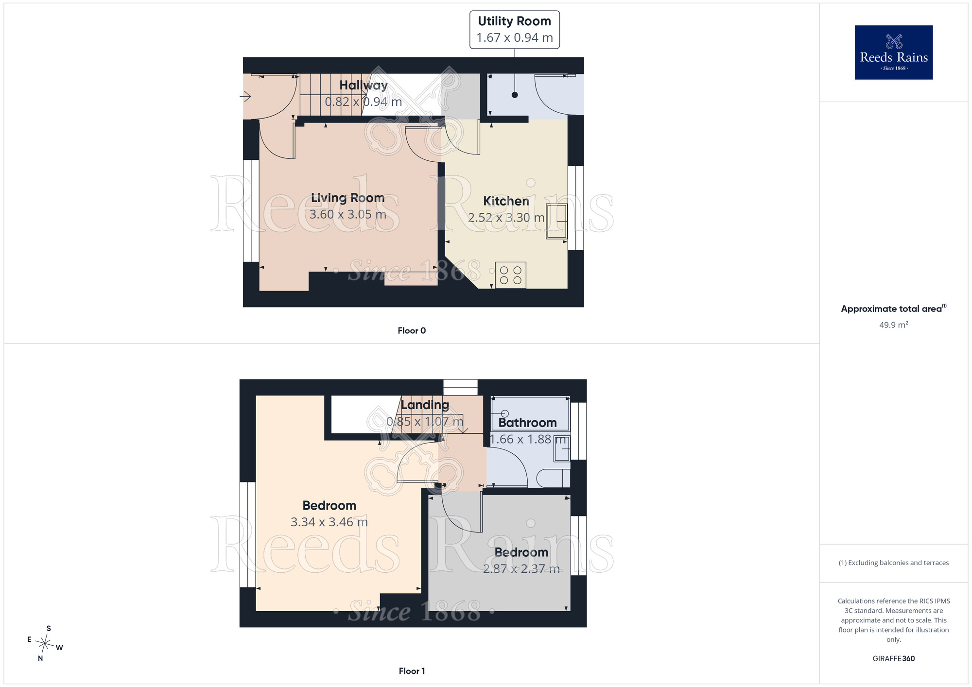 Floorplan of 2 bedroom End Terrace House for sale, Tom Shepley Street, Hyde, Greater Manchester, SK14