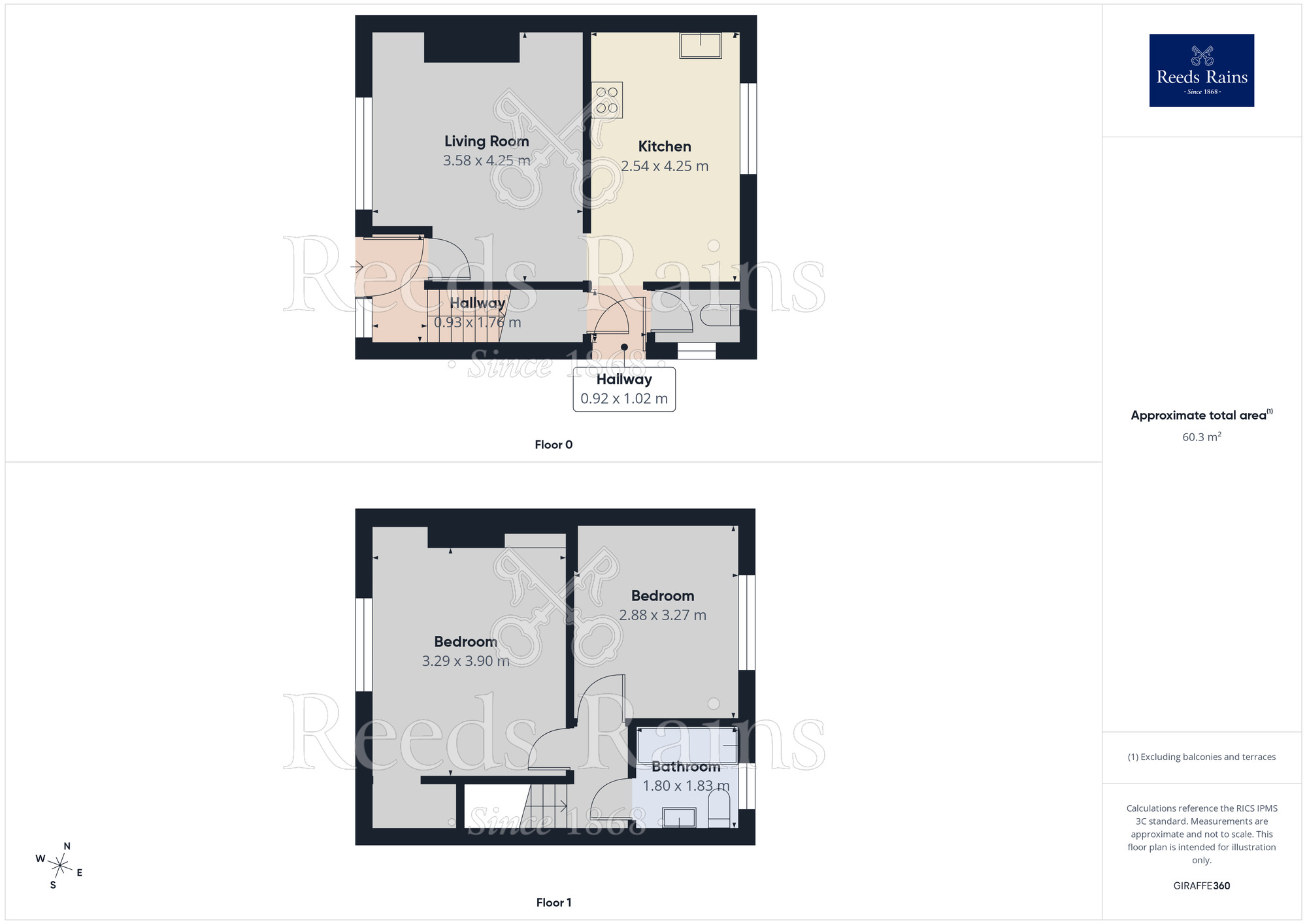 Floorplan of 2 bedroom Semi Detached House for sale, Copeland Street, Hyde, Greater Manchester, SK14
