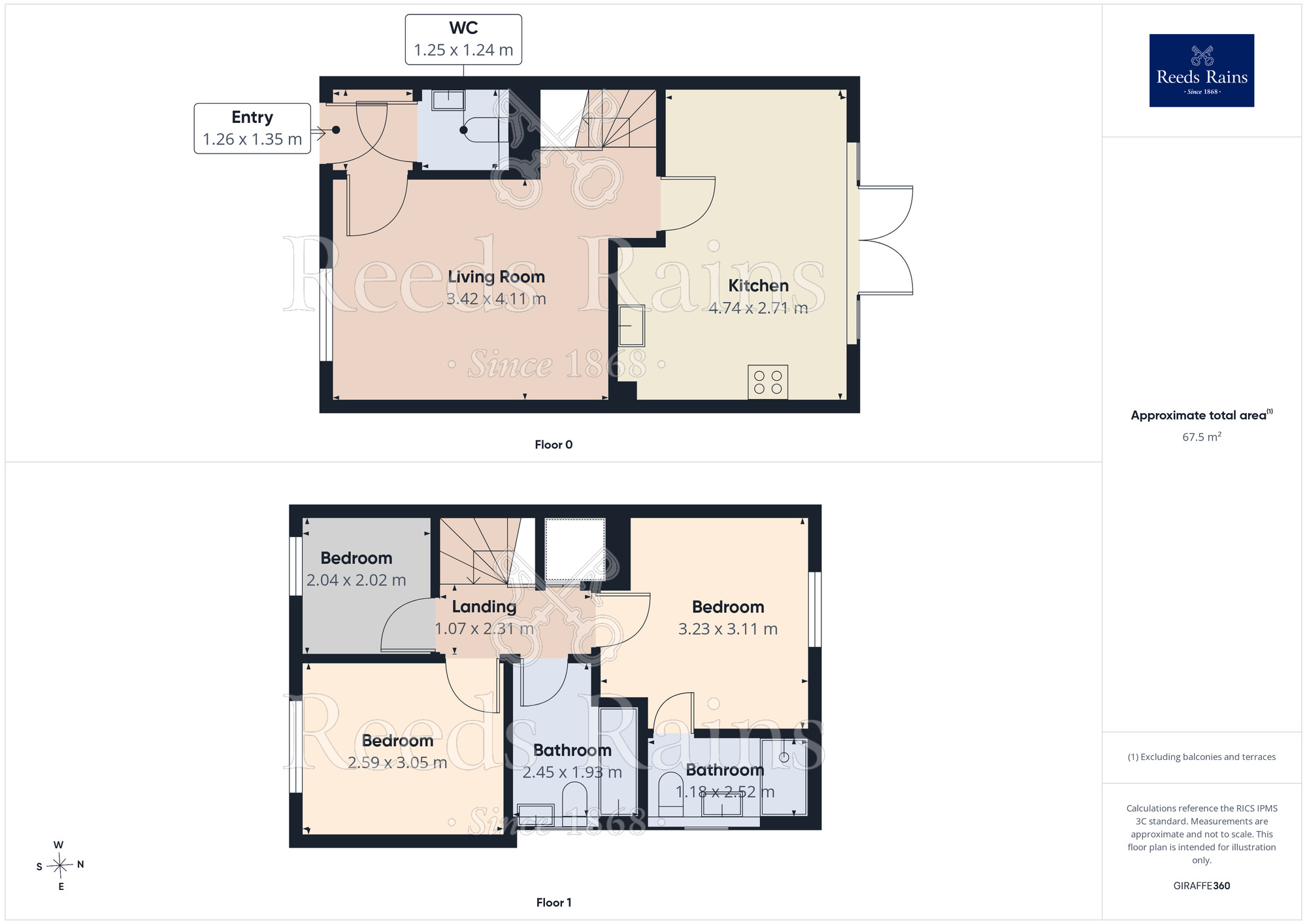 Floorplan of 3 bedroom Semi Detached House for sale, Broadway, Hyde, Greater Manchester, SK14