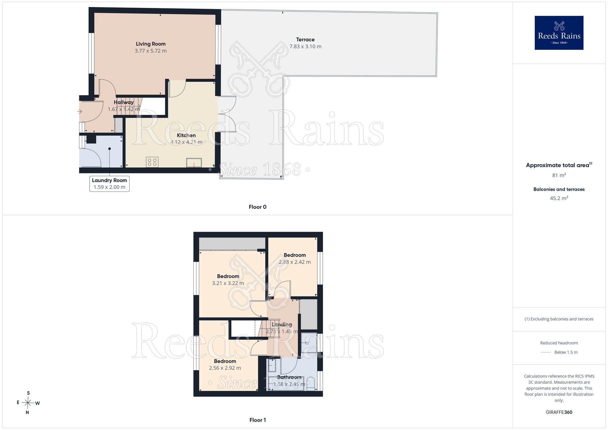 Floorplan of 3 bedroom Mid Terrace House for sale, Honiton Avenue, Hyde, Greater Manchester, SK14