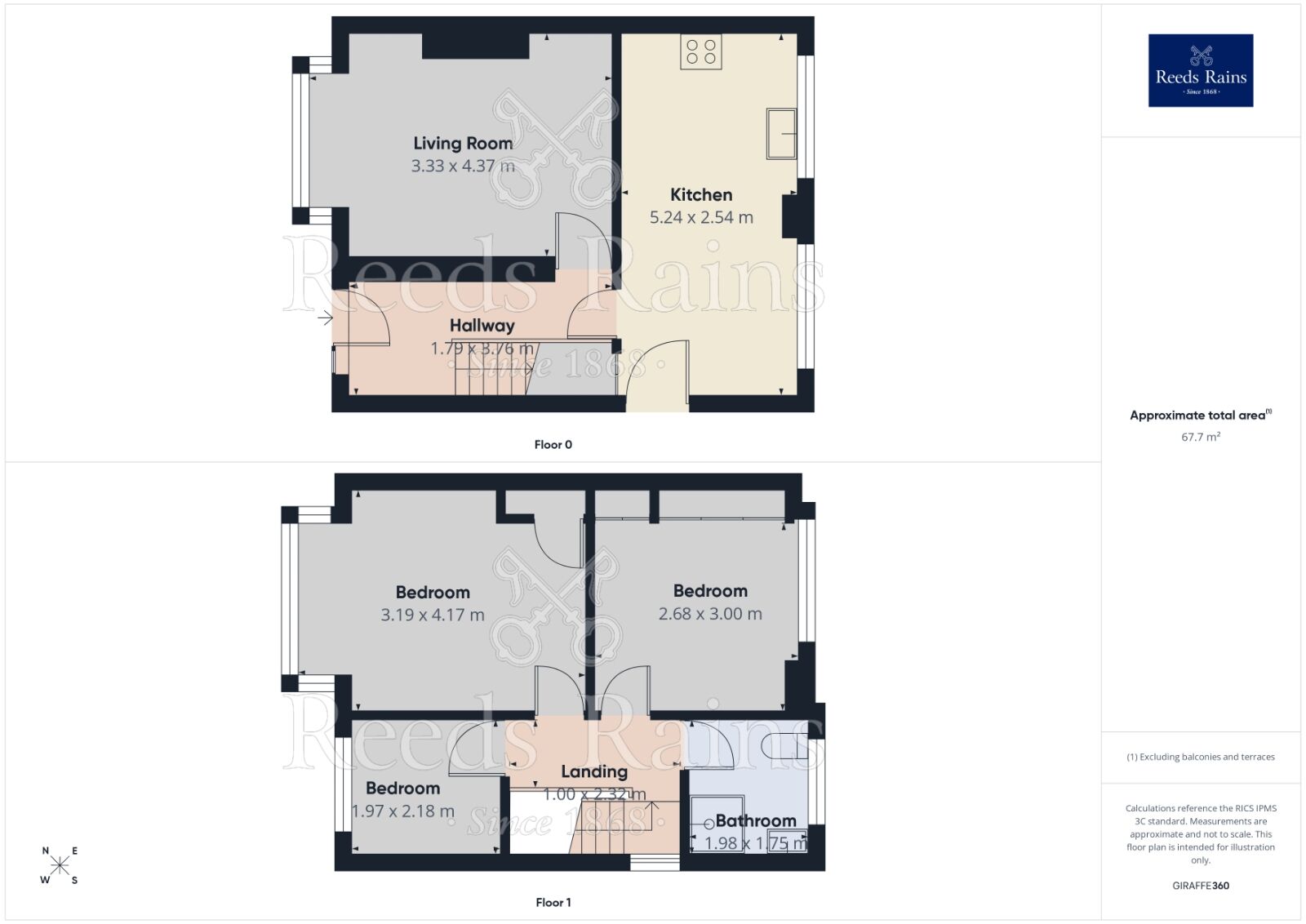 Floorplan of 3 bedroom Semi Detached House to rent, Lodge Lane, Hyde, Greater Manchester, SK14