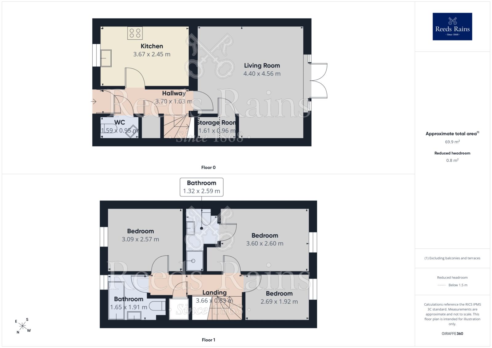 Floorplan of 3 bedroom Semi Detached House to rent, Sgt Mark Stansfield Way, Hyde, Greater Manchester, SK14