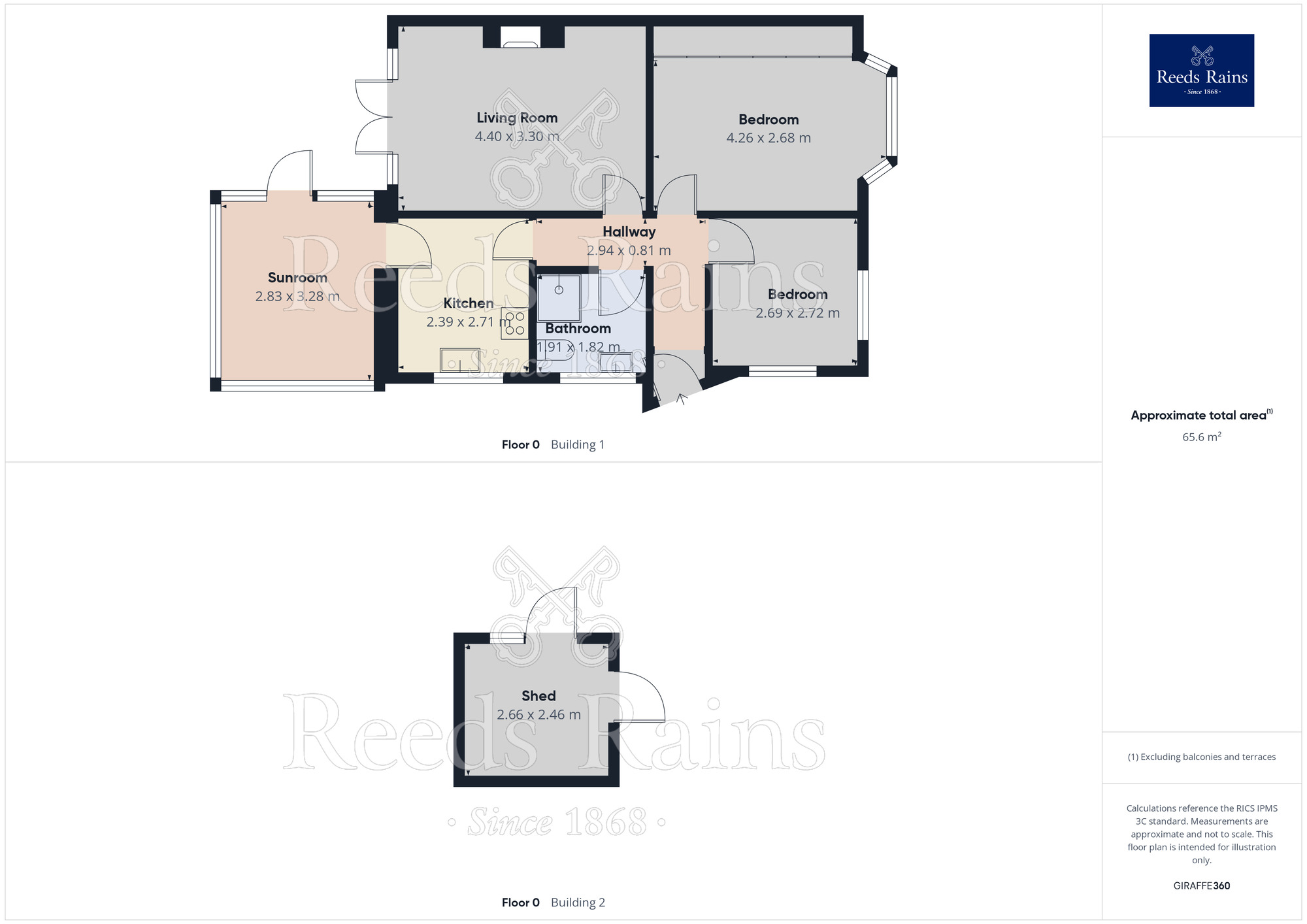 Floorplan of 2 bedroom Semi Detached Bungalow for sale, Ashbrook Avenue, Denton, Greater Manchester, M34