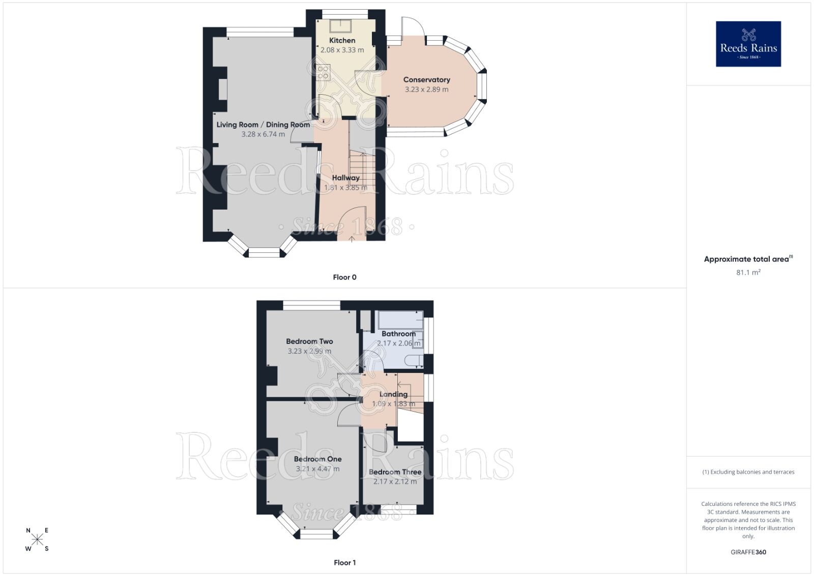 Floorplan of 3 bedroom Semi Detached House to rent, Brookside Drive, Hyde, Greater Manchester, SK14
