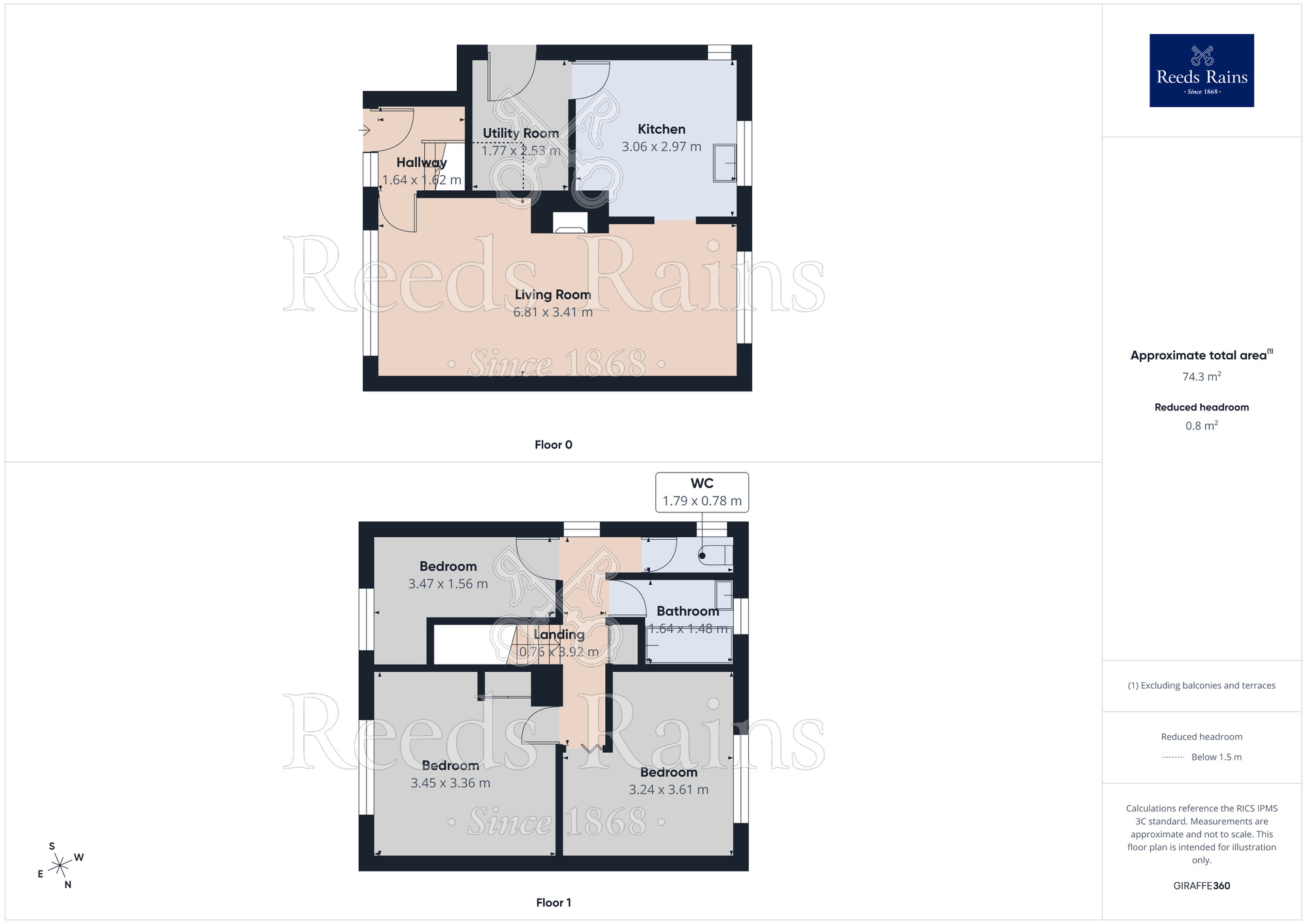 Floorplan of 3 bedroom Semi Detached House for sale, Dixon Road, Denton, Greater Manchester, M34
