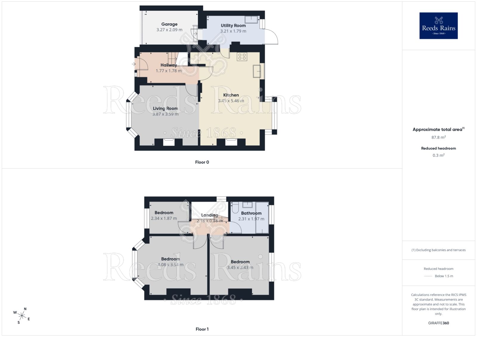 Floorplan of 3 bedroom Semi Detached House to rent, Manton Avenue, Denton, Manchester, M34