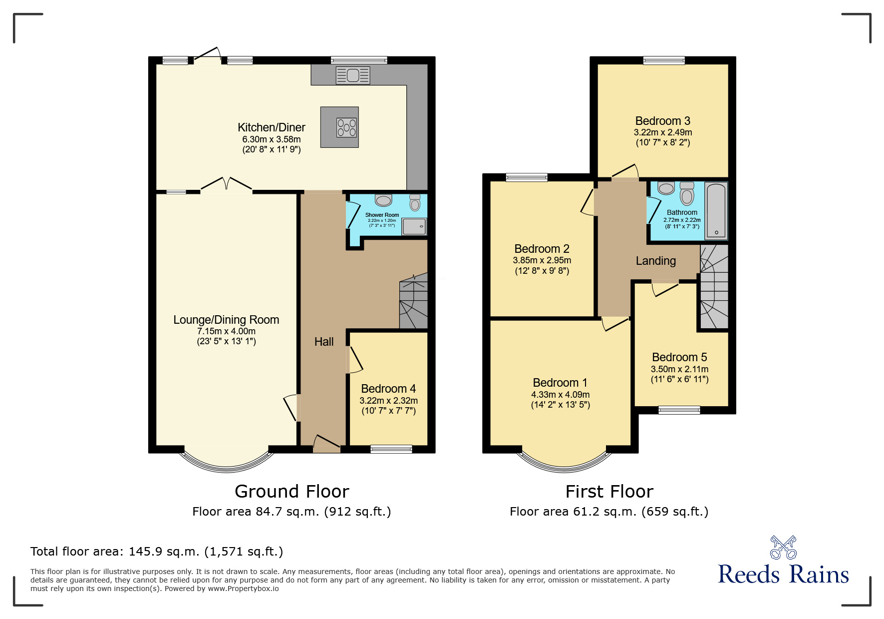 Floorplan of 5 bedroom Semi Detached House for sale, Clayhall Avenue, Essex, IG5