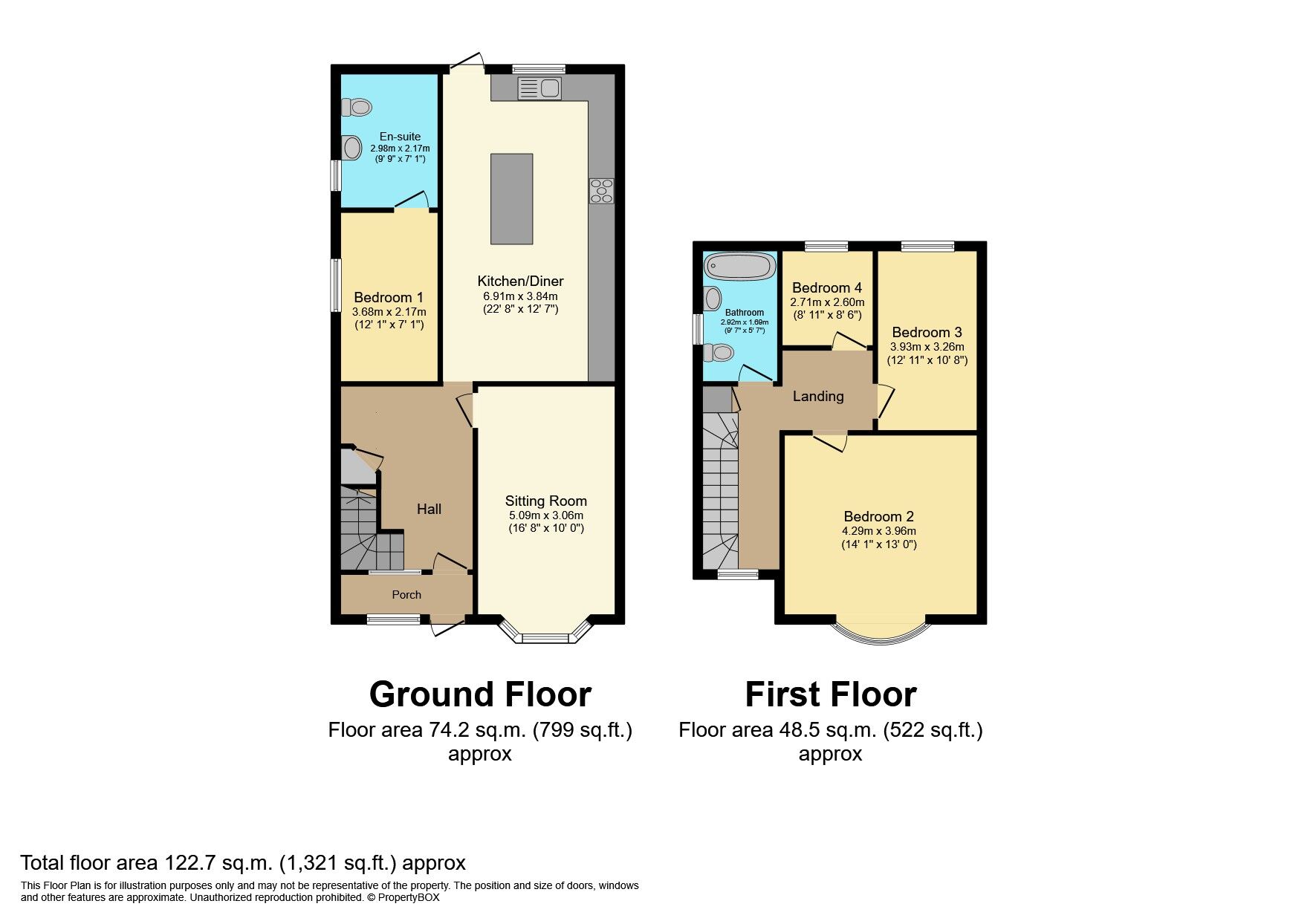 Floorplan of 4 bedroom End Terrace House for sale, Crown Road, Ilford, IG6