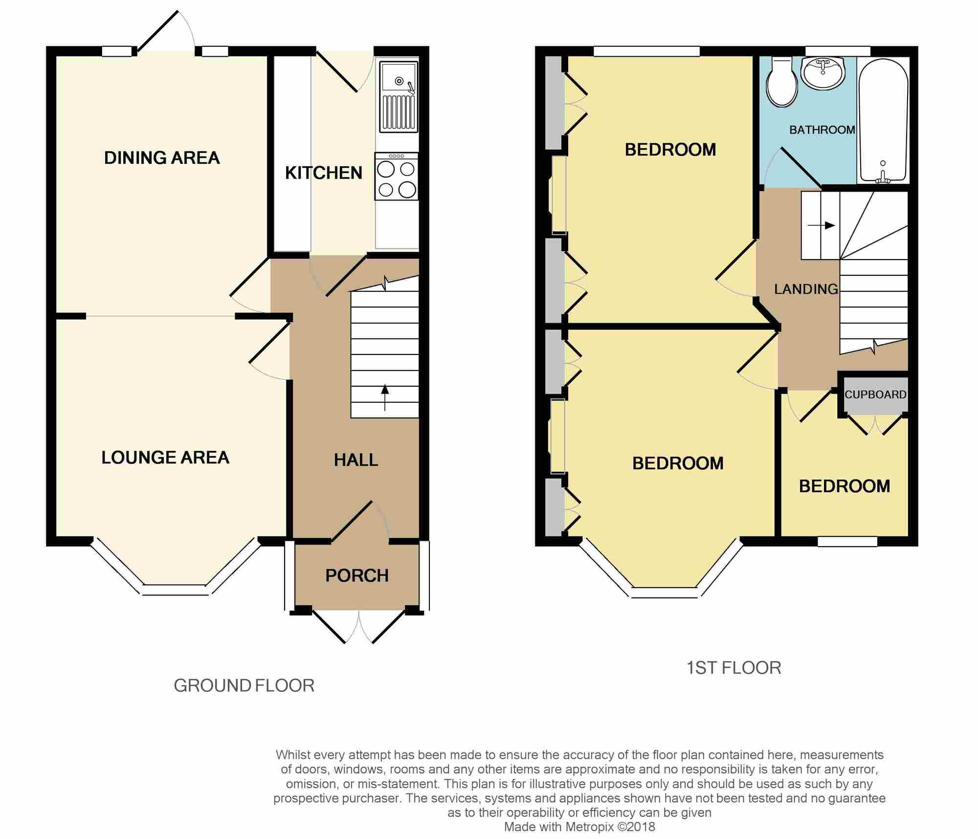 Floorplan of 3 bedroom Mid Terrace House for sale, Yoxley Drive, Ilford, IG2