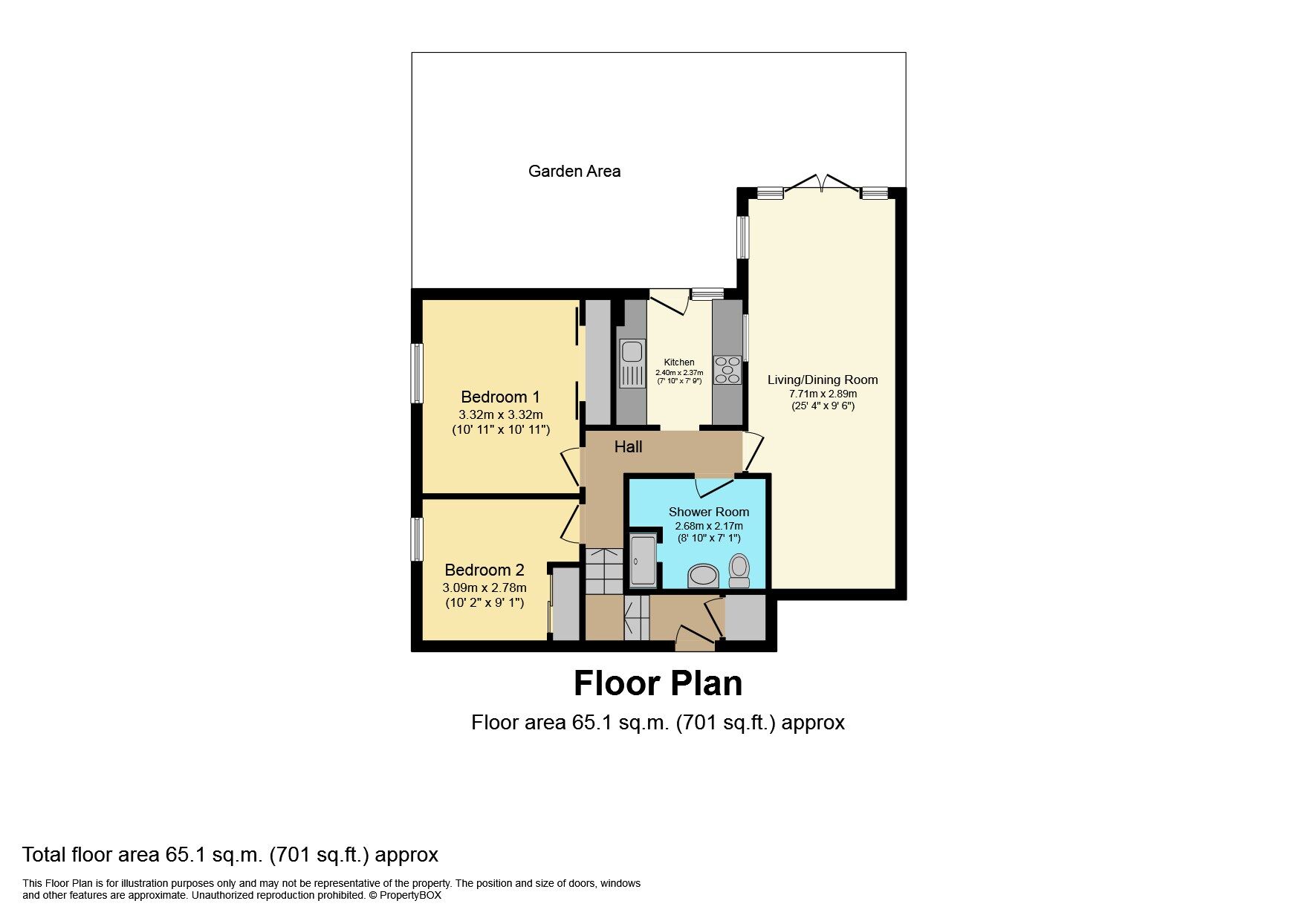 Floorplan of 2 bedroom  Flat to rent, Ley Street, Ilford, IG2