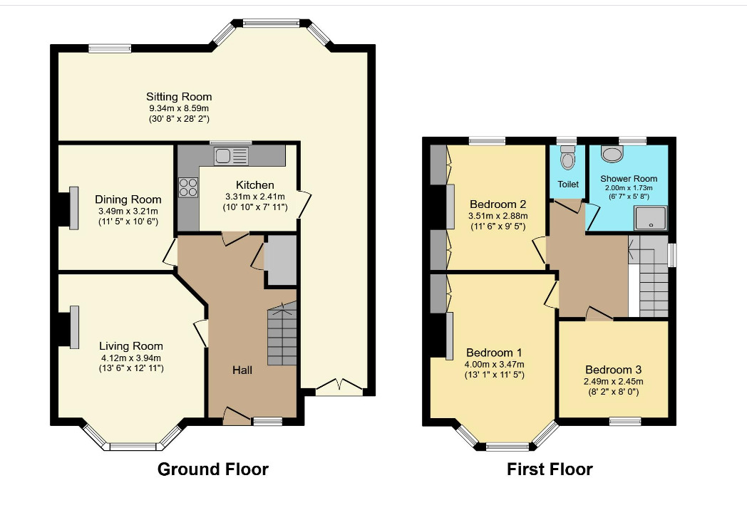 Floorplan of 3 bedroom Semi Detached House for sale, Benton Road, Ilford, IG1