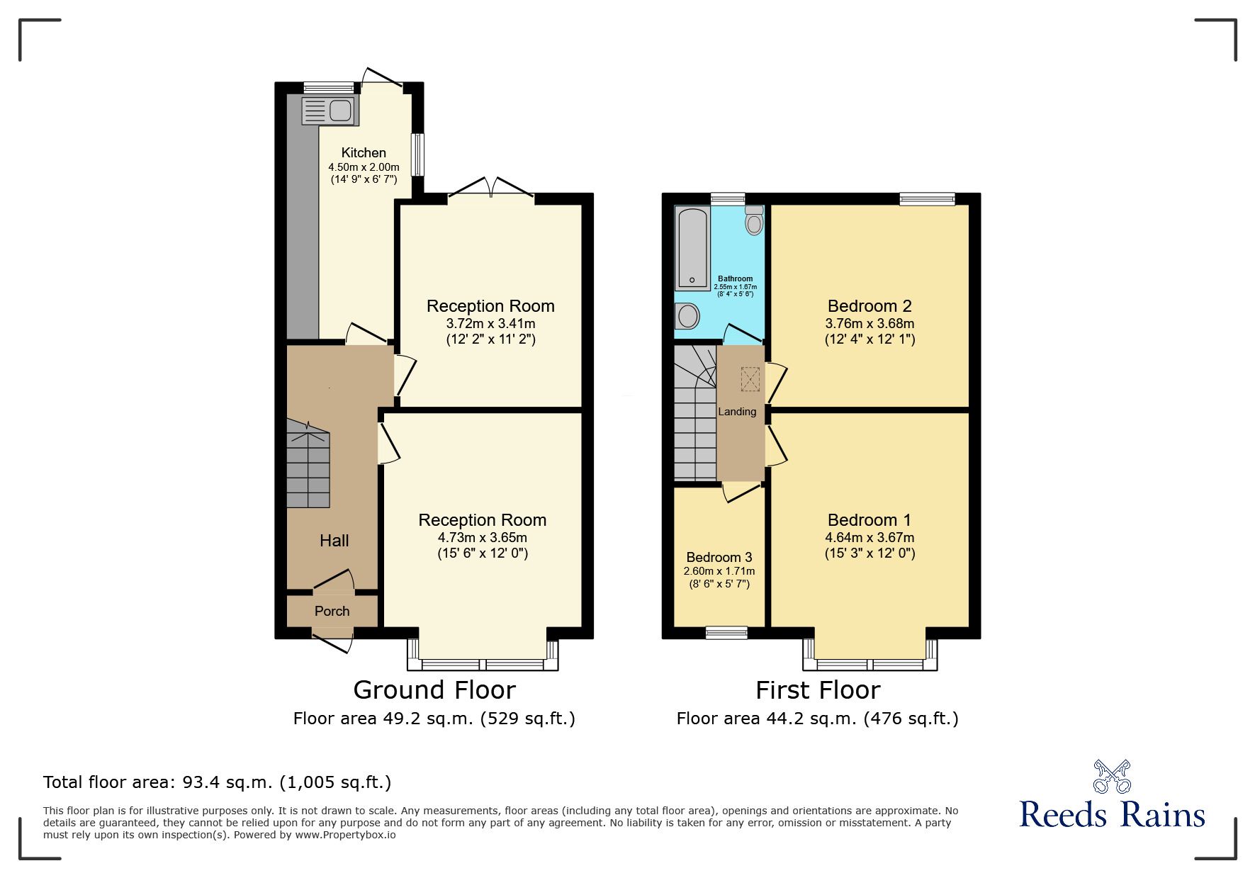 Floorplan of 3 bedroom Mid Terrace House for sale, Kingston Road, Ilford, IG1
