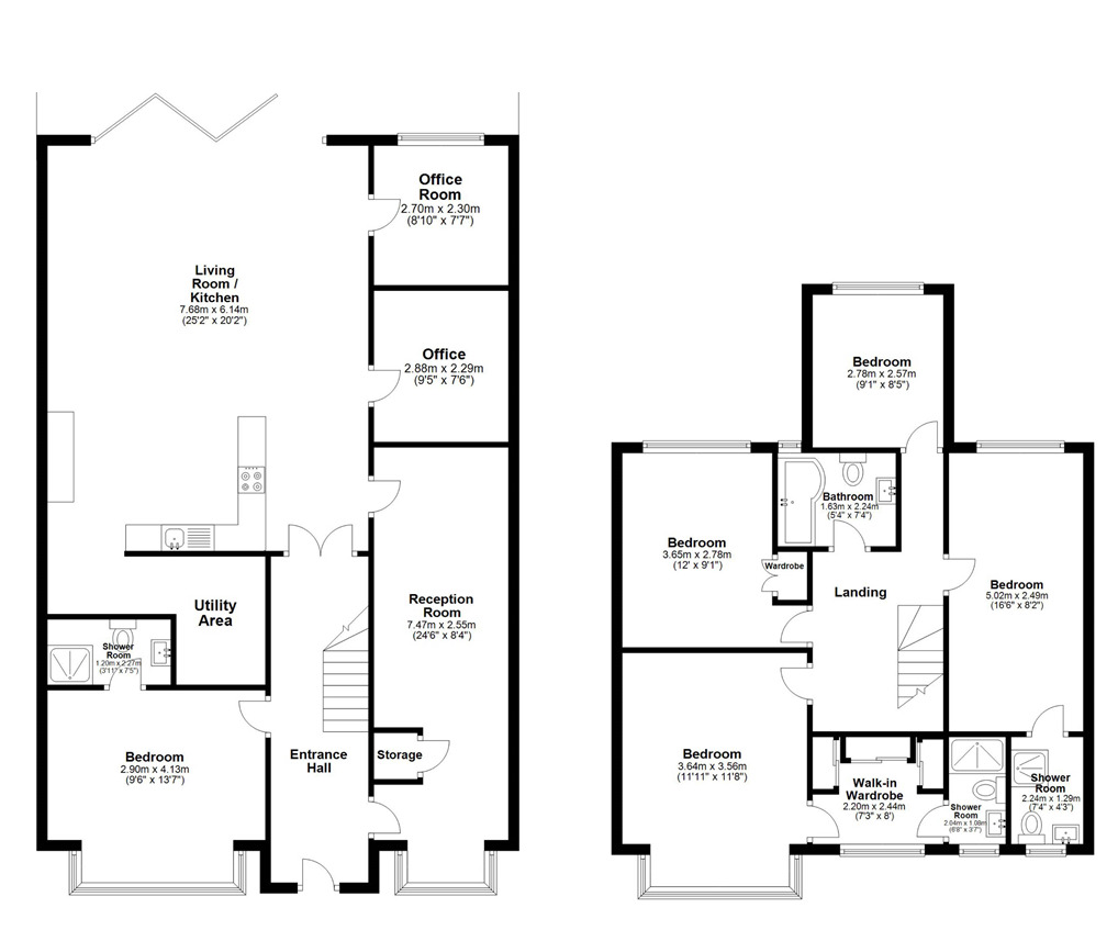 Floorplan of 5 bedroom Semi Detached House for sale, Oakdale Road, London, E18