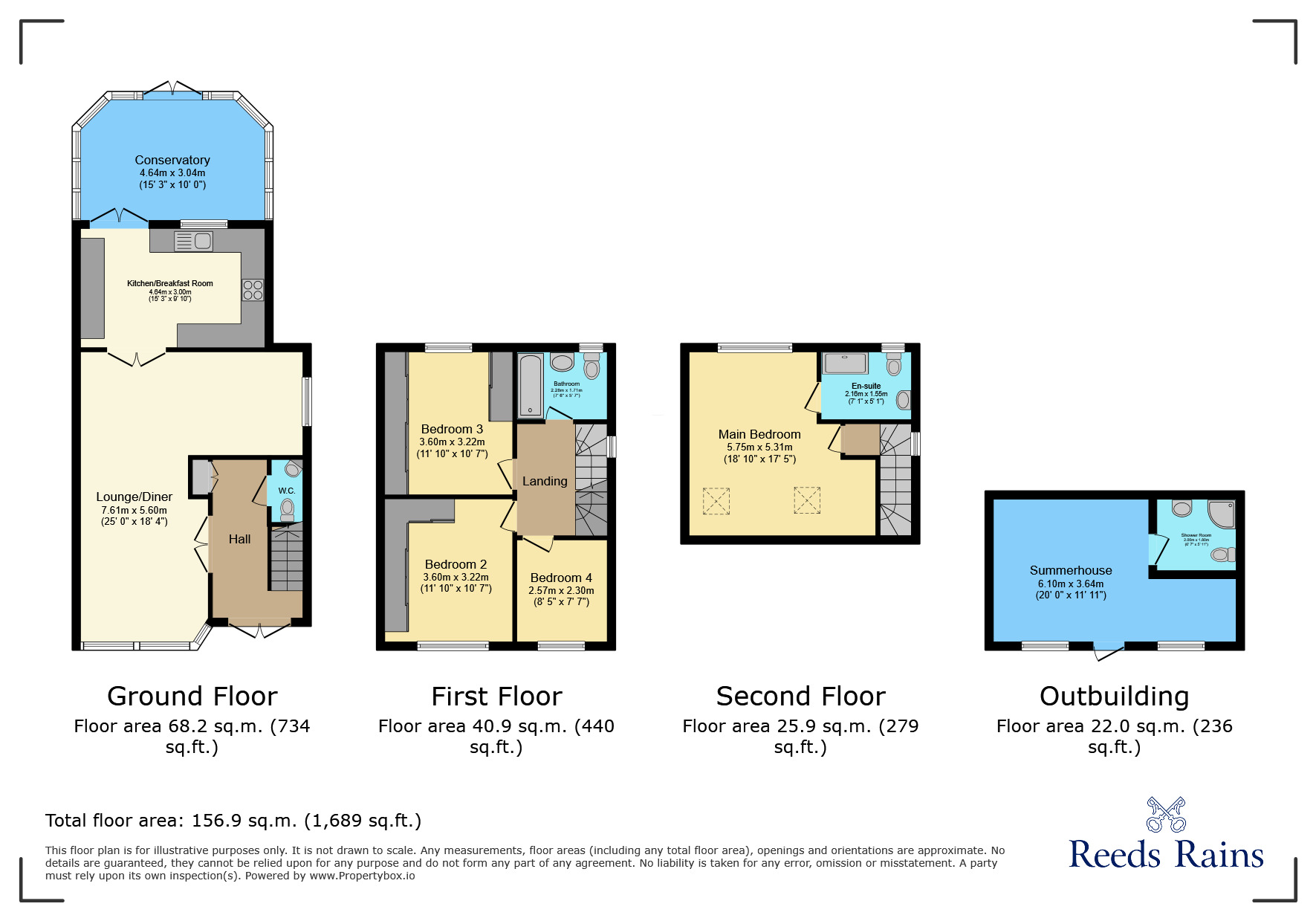 Floorplan of 4 bedroom End Terrace House for sale, Buntingbridge Road, Ilford, IG2