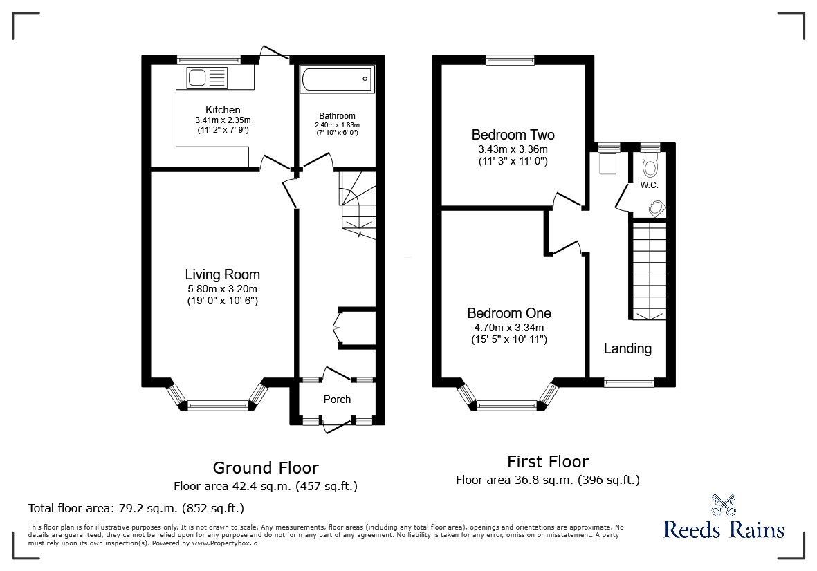 Floorplan of 2 bedroom Mid Terrace House for sale, Empress Avenue, Ilford, IG1