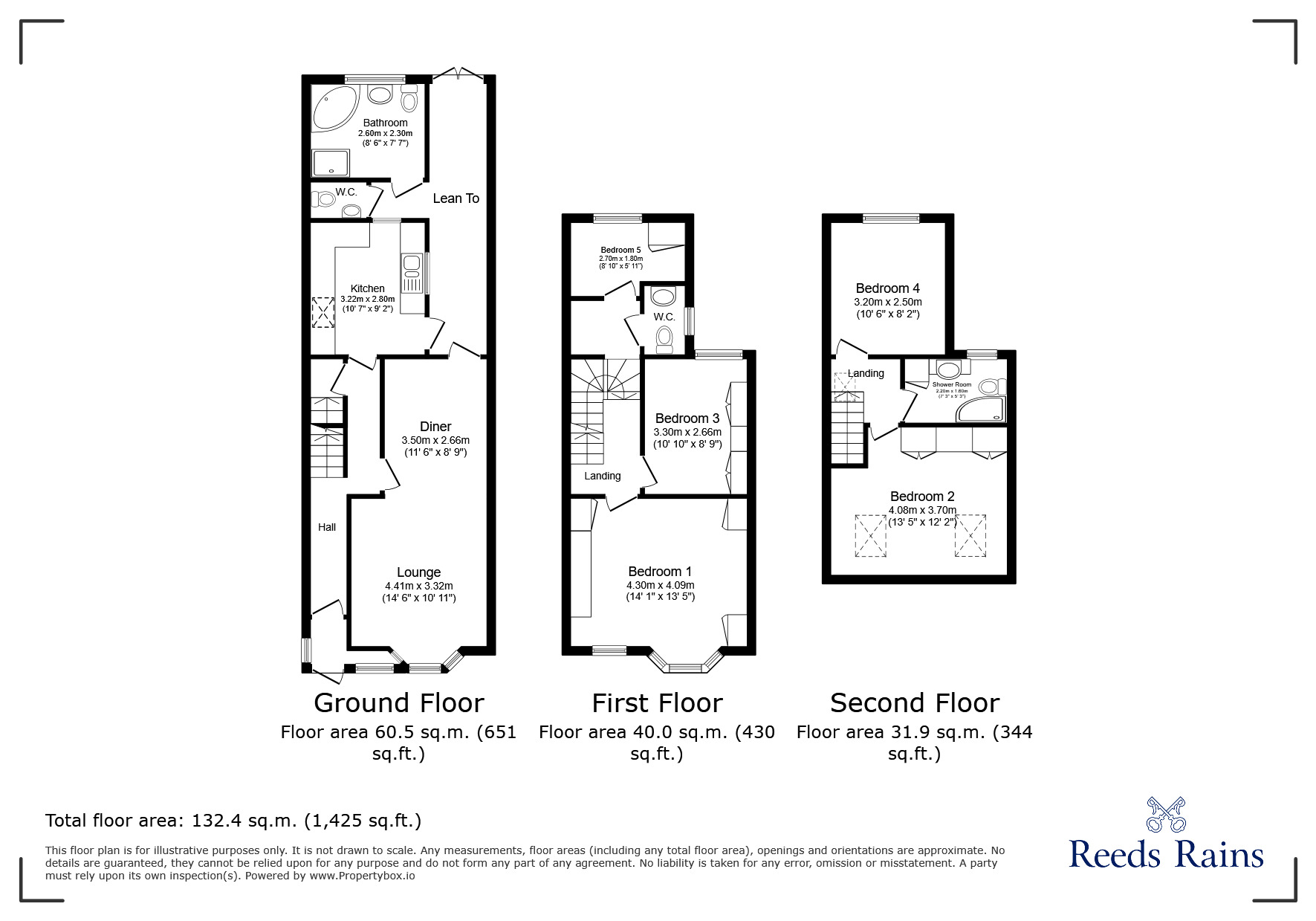 Floorplan of 5 bedroom Mid Terrace House for sale, Waterloo Road, London, E10
