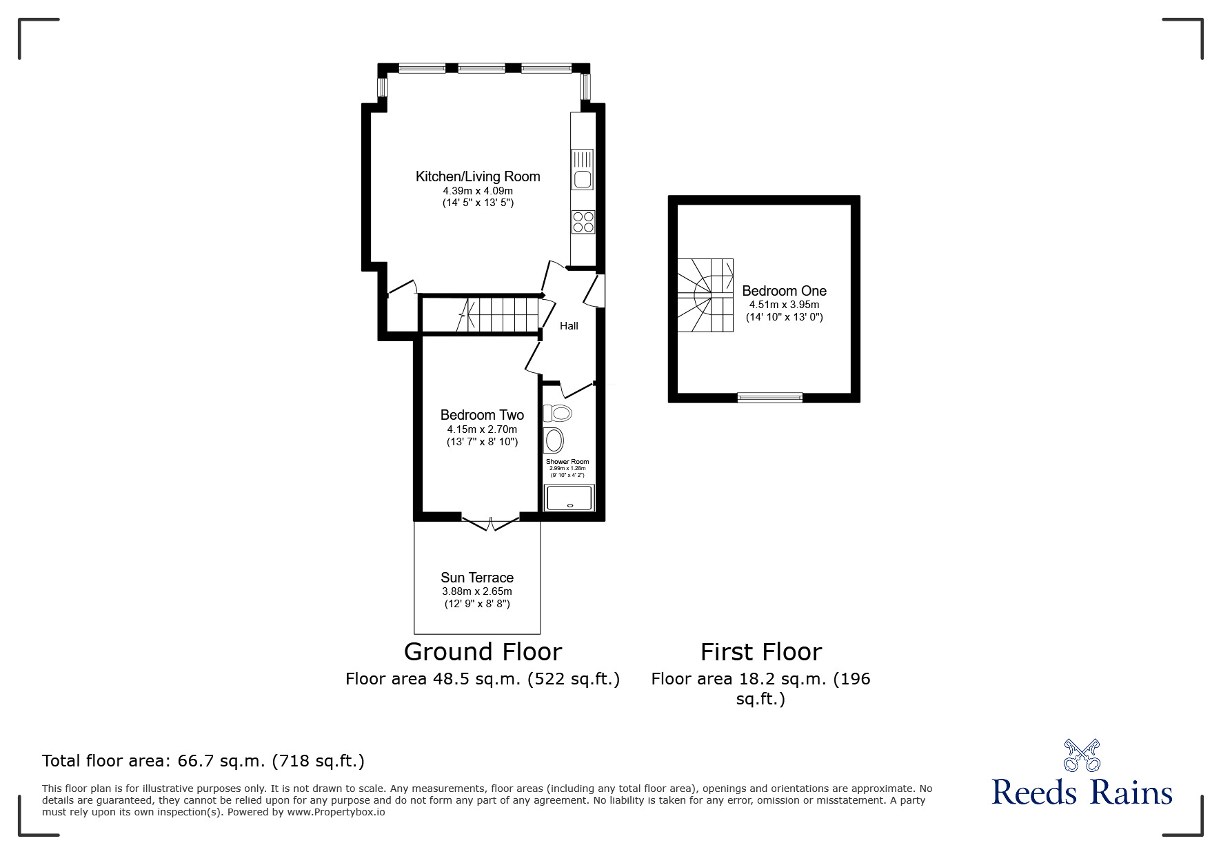 Floorplan of 2 bedroom  Flat for sale, Cobham Road, Westcliff-on-Sea, Essex, SS0
