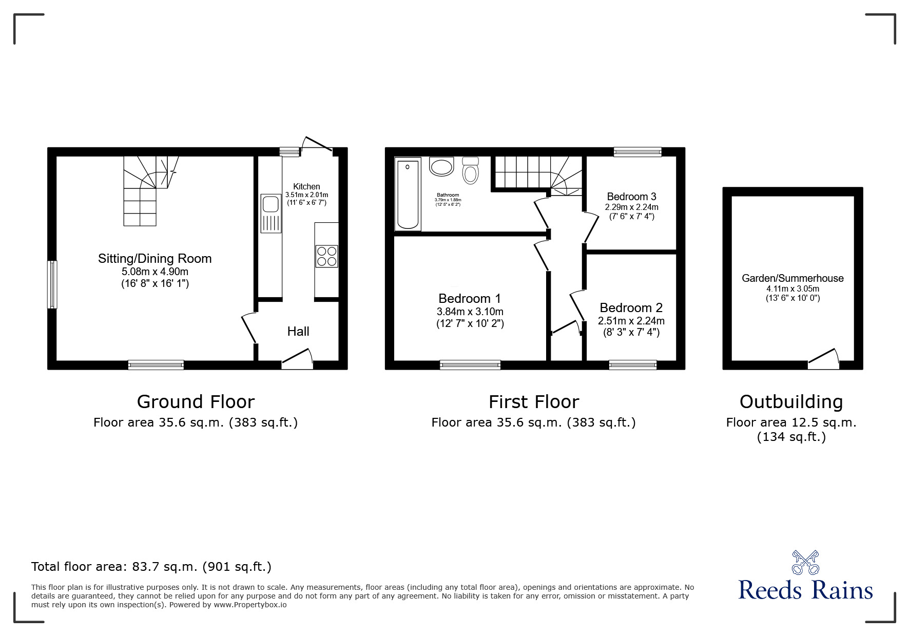 Floorplan of 3 bedroom Semi Detached House for sale, Forest Road, Ilford, IG6