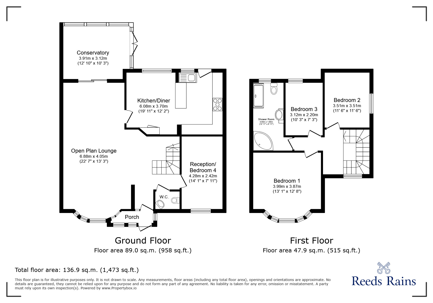 Floorplan of 3 bedroom Semi Detached House for sale, Dunspring Lane, Ilford, IG5