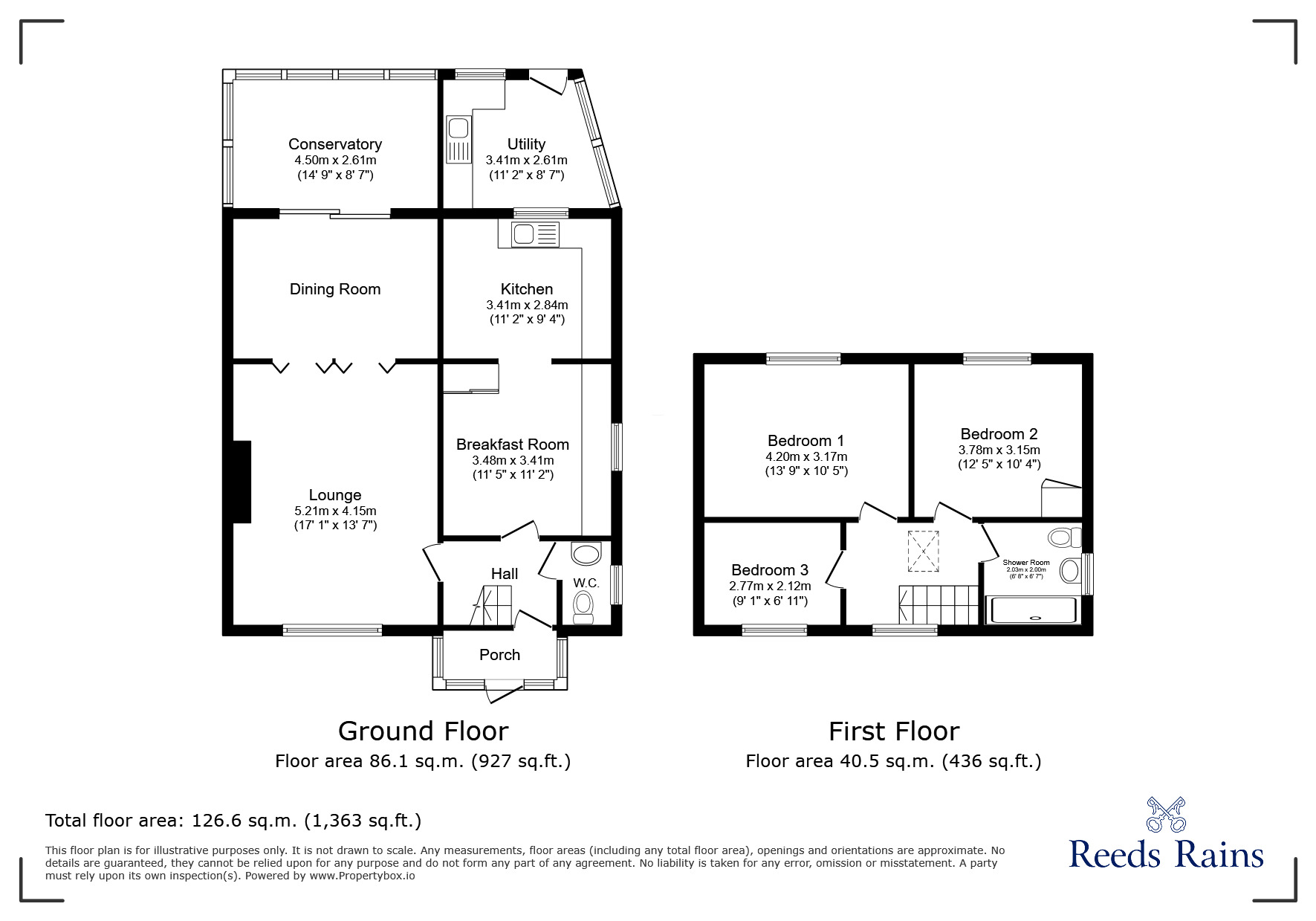 Floorplan of 3 bedroom Semi Detached House for sale, Valley Side, London, E4