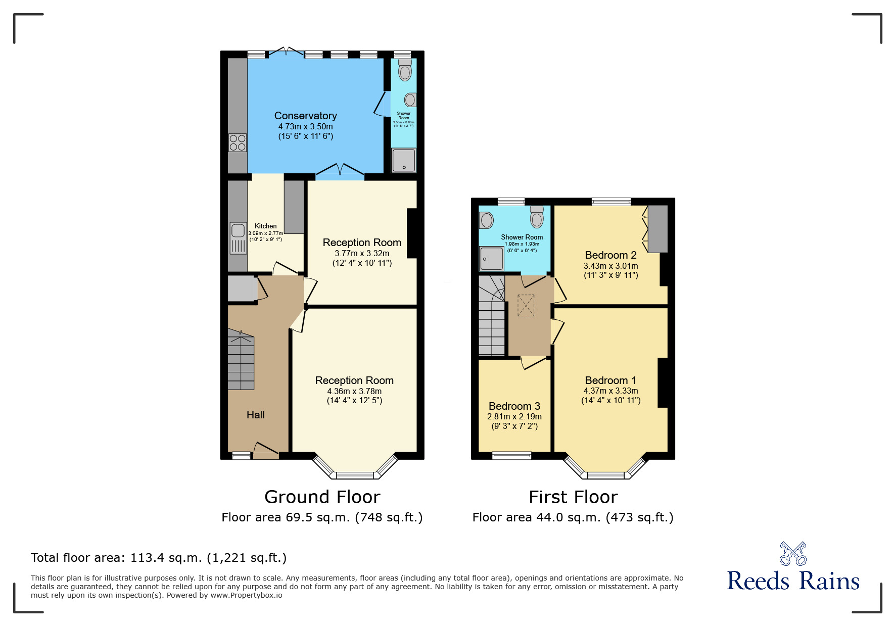 Floorplan of 3 bedroom Mid Terrace House for sale, Ardwell Avenue, Ilford, IG6
