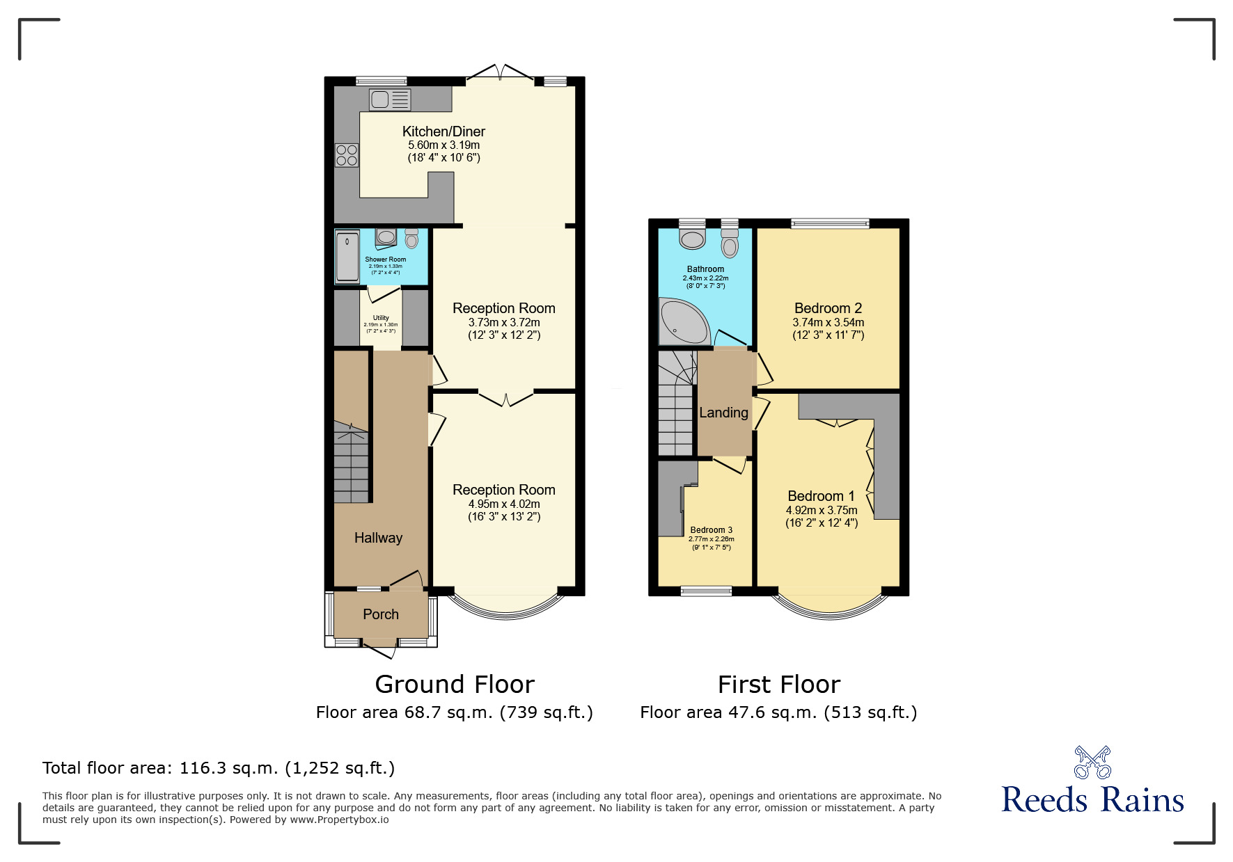 Floorplan of 3 bedroom Mid Terrace House for sale, Newbury Road, Ilford, IG2