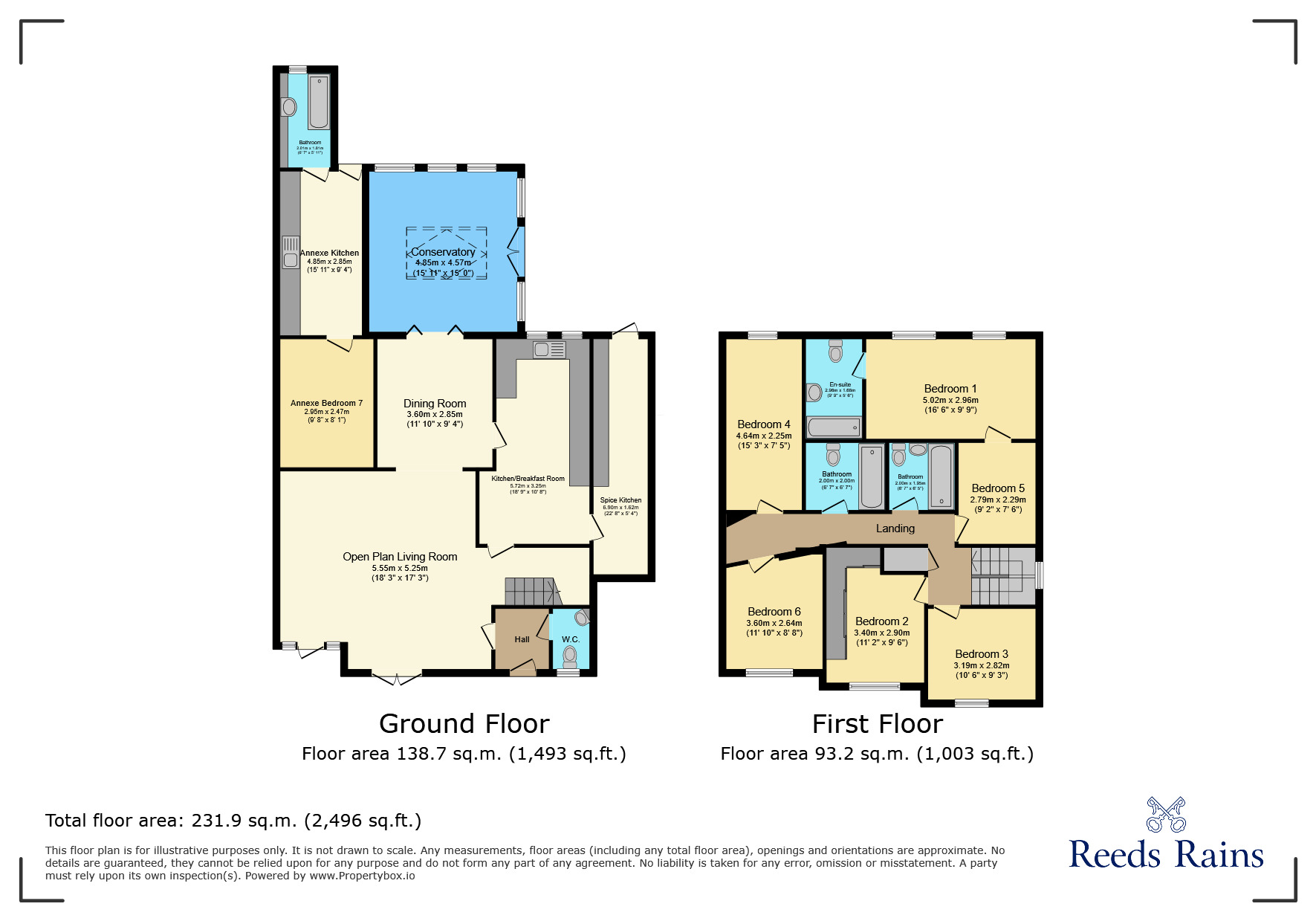 Floorplan of 6 bedroom Detached House for sale, Carswell Close, Ilford, IG4