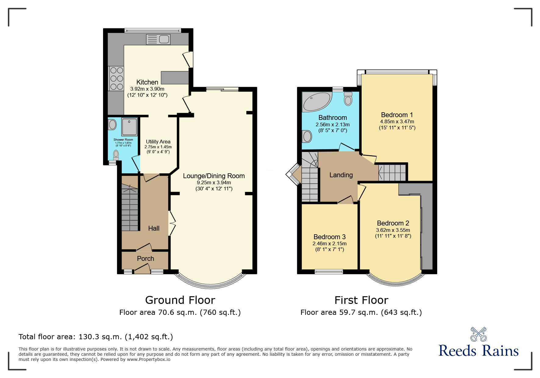 Floorplan of 3 bedroom End Terrace House for sale, Fencepiece Road, Ilford, IG6