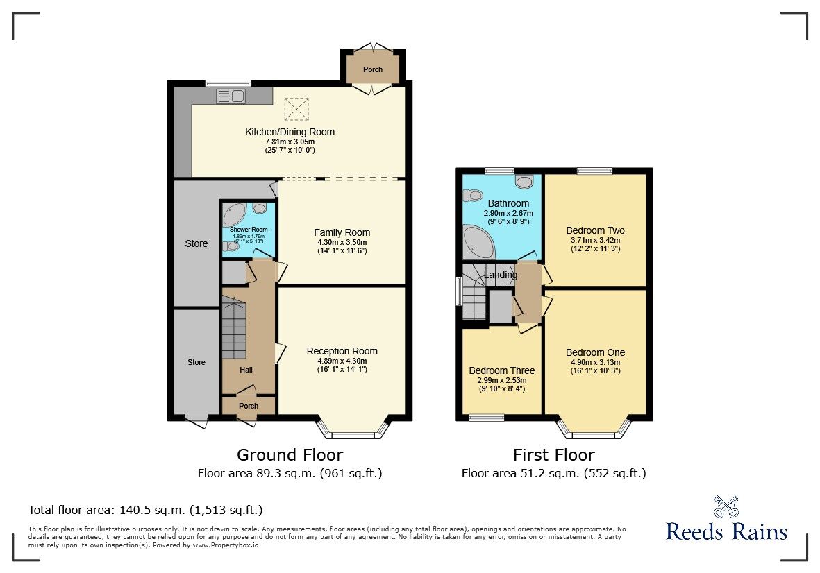 Floorplan of 3 bedroom End Terrace House for sale, Wanstead Park Road, Ilford, IG1