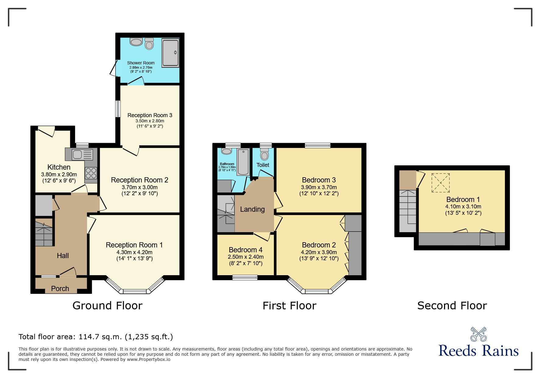 Floorplan of 4 bedroom Mid Terrace House for sale, St. Edmunds Road, Ilford, IG1