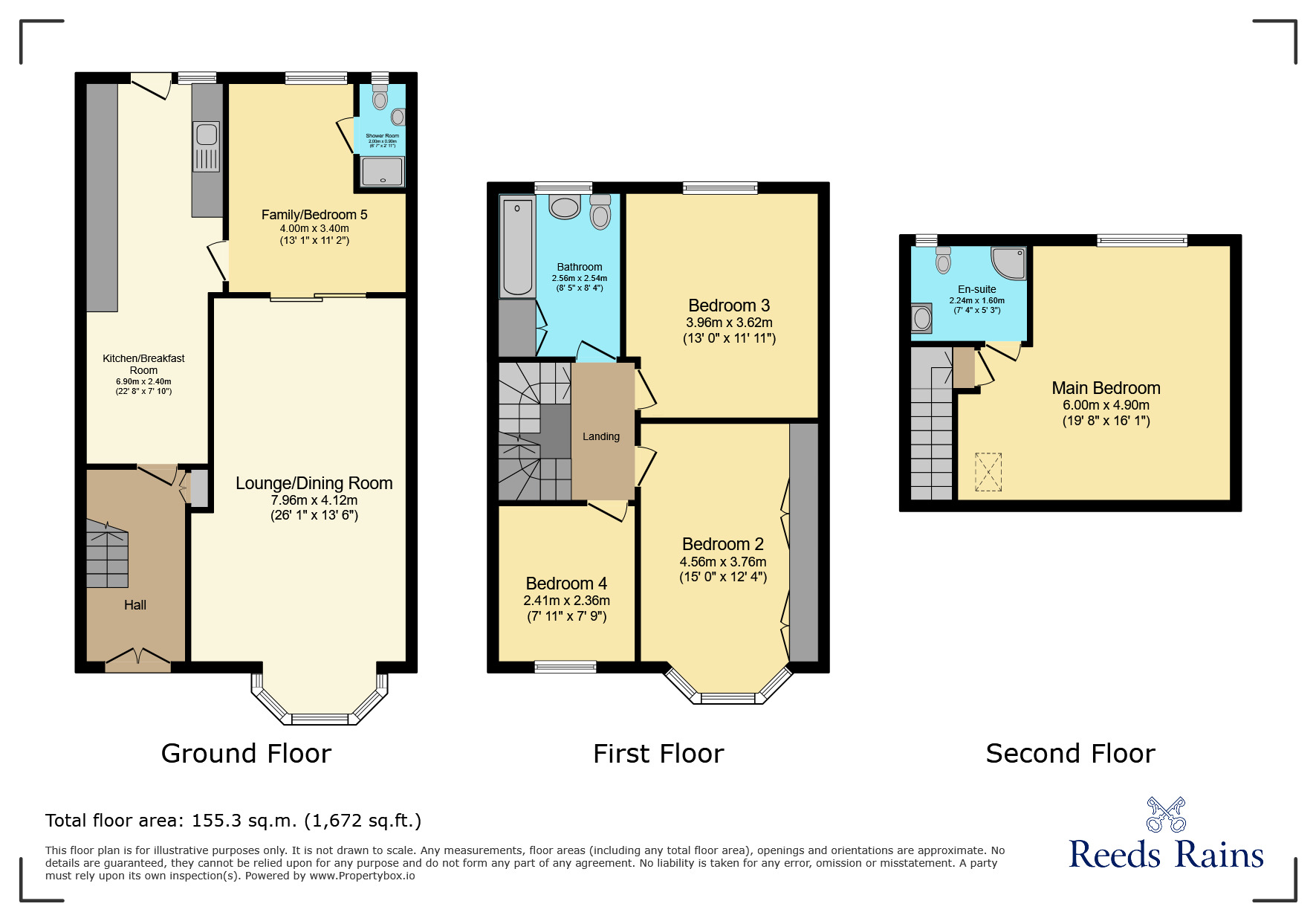 Floorplan of 4 bedroom Mid Terrace House for sale, Middleton Gardens, Ilford, IG2