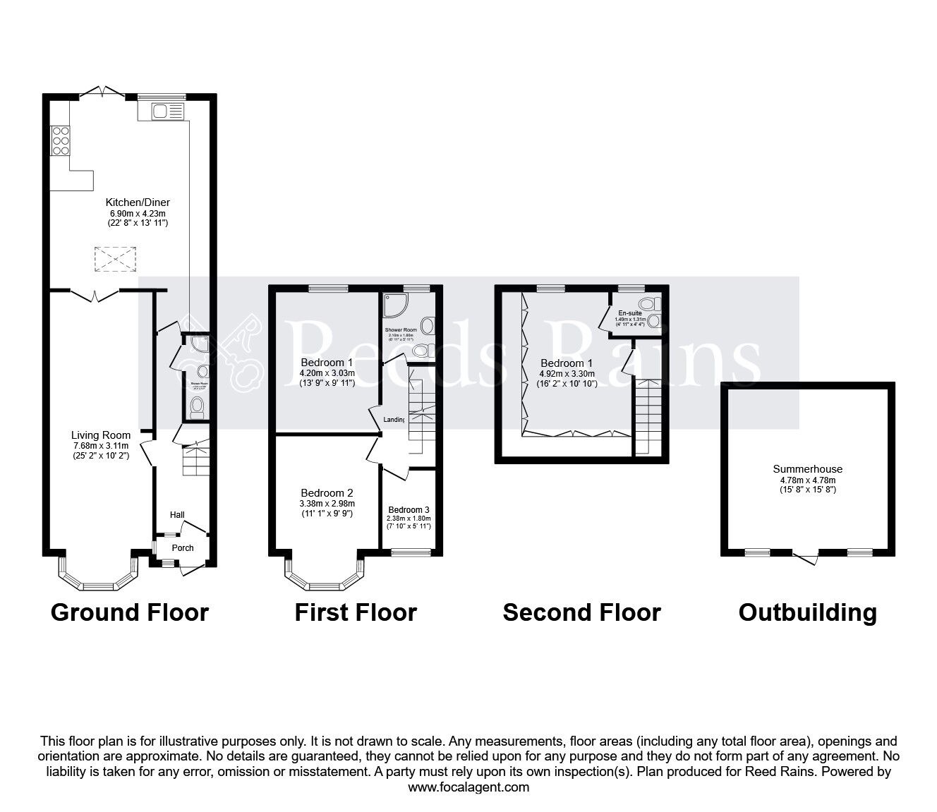Floorplan of 4 bedroom Mid Terrace House for sale, Belvedere Avenue, Ilford, IG5