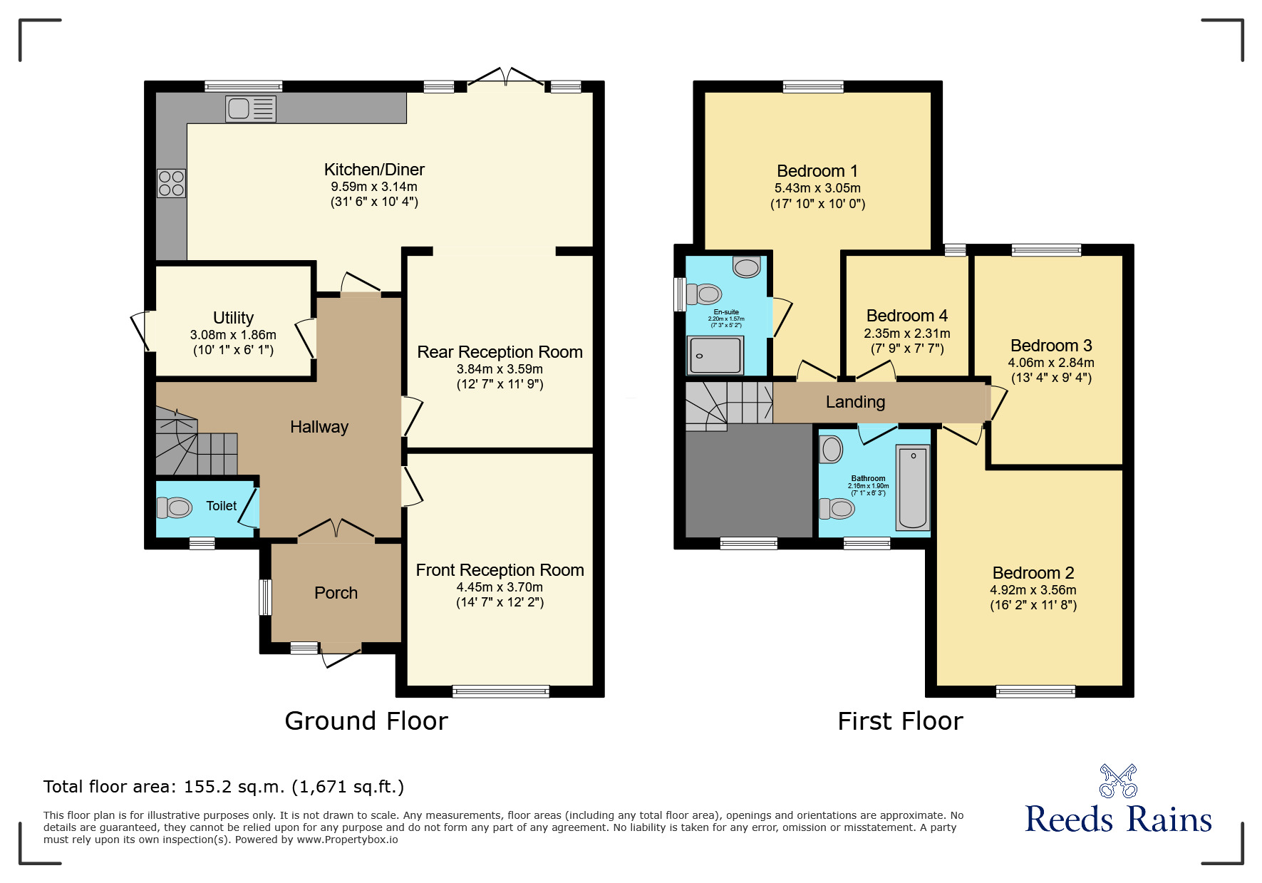 Floorplan of 4 bedroom Semi Detached House for sale, Mawney Road, Romford, RM7