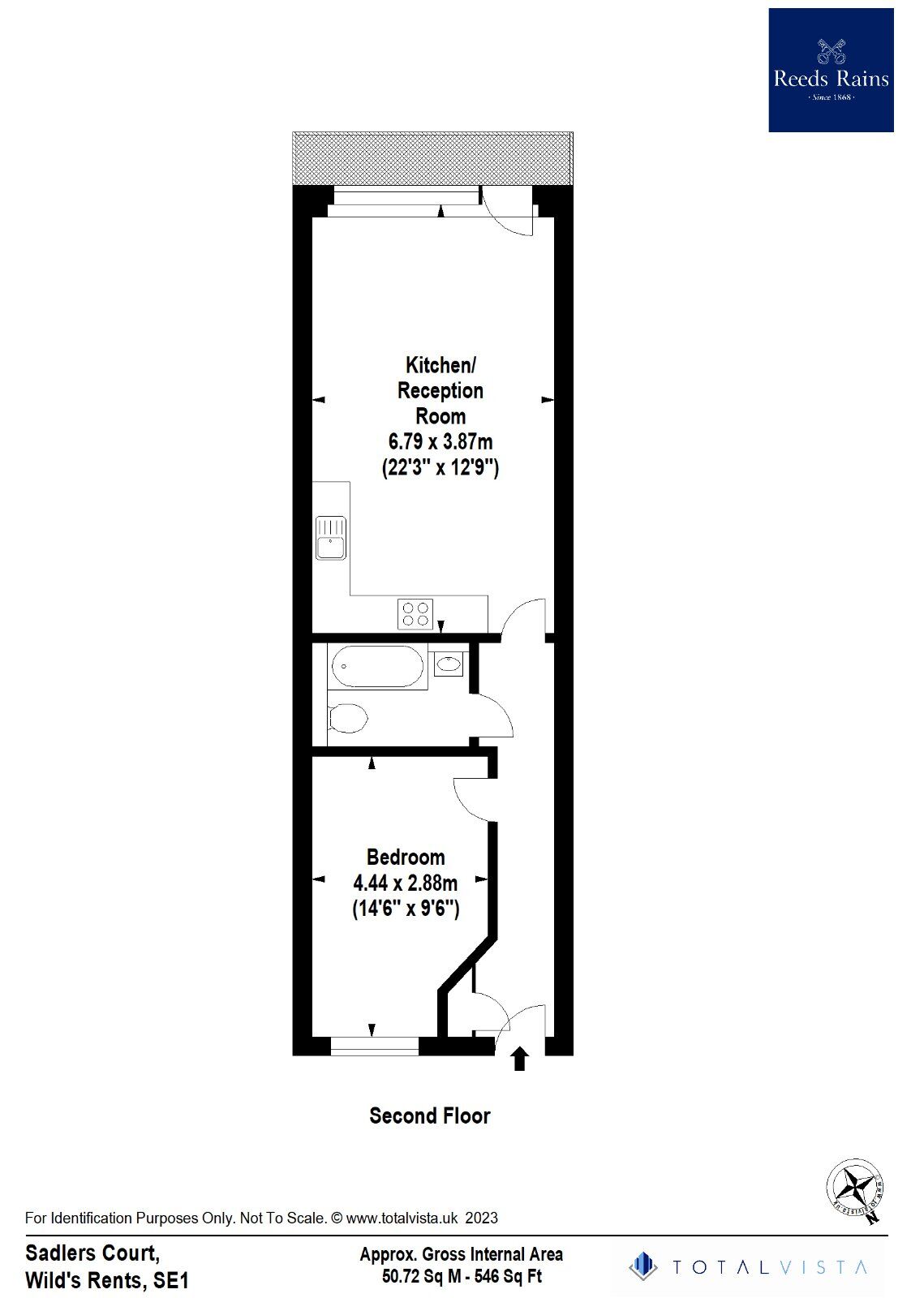 Floorplan of 1 bedroom Flat to rent, Wild Rents, London, SE1
