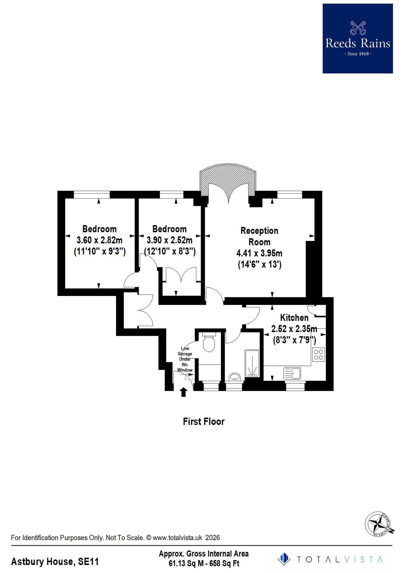 Floorplan of 2 bedroom Flat for sale, Lambeth Walk, London, SE11