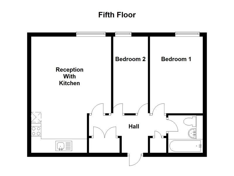 Floorplan of 2 bedroom Flat to rent, Westminster Bridge Road, London, SE1
