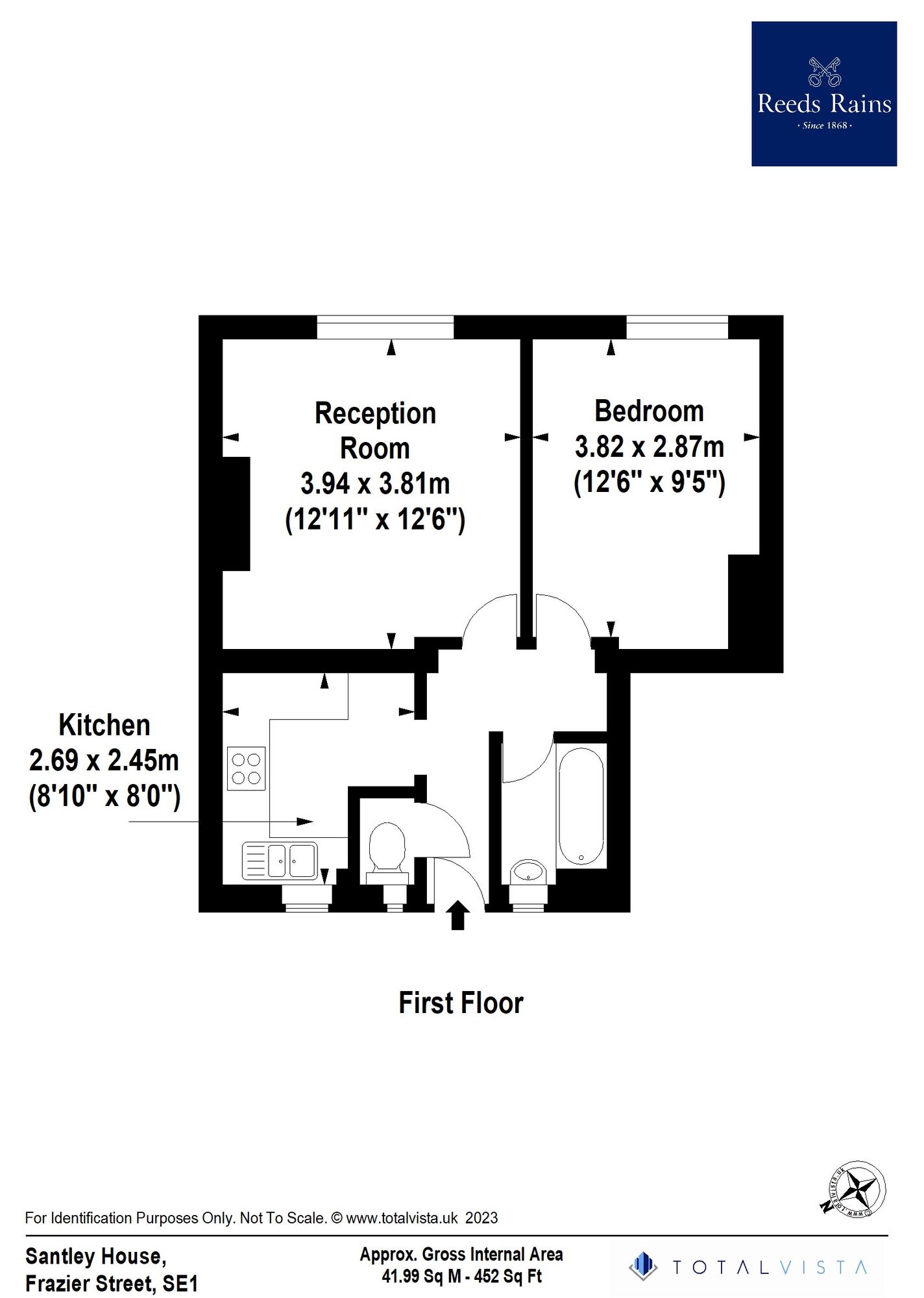 Floorplan of 2 bedroom  Flat to rent, Frazier Street, London, SE1