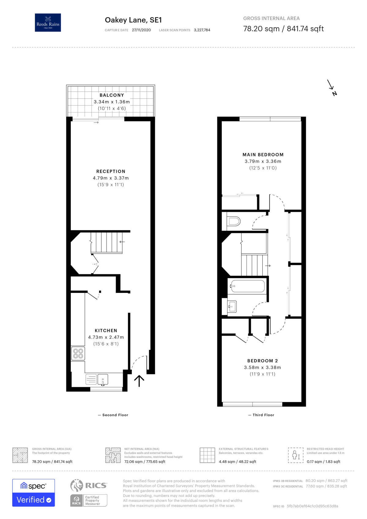 Floorplan of 2 bedroom  Flat to rent, Oakey Lane, London, SE1