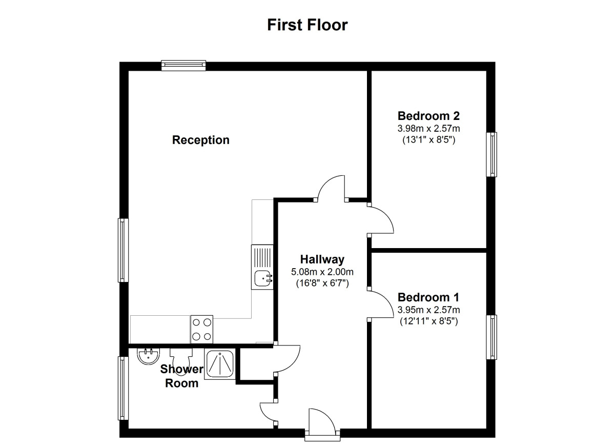 Floorplan of 2 bedroom Flat to rent, Raymouth Road, London, SE16