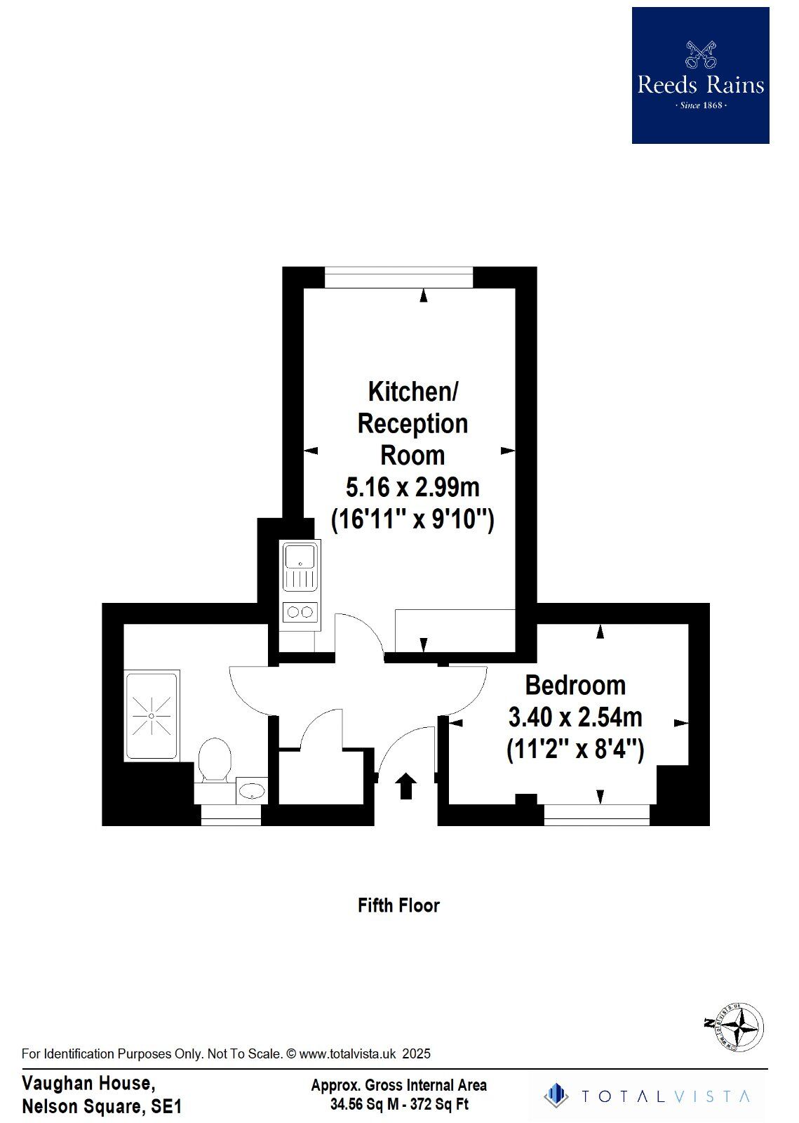 Floorplan of 1 bedroom  Flat to rent, Nelson Square, London, SE1