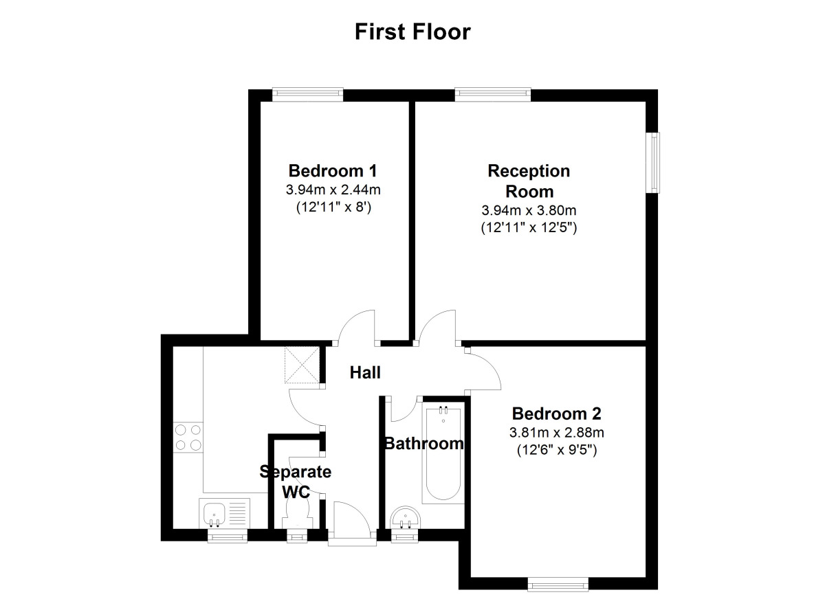 Floorplan of 2 bedroom Flat to rent, Baylis Road, London, SE1