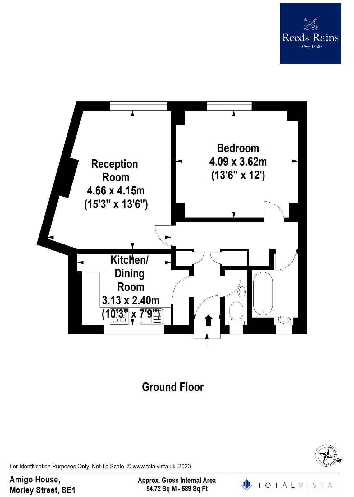 Floorplan of 2 bedroom  Flat to rent, Morley Street, London, SE1