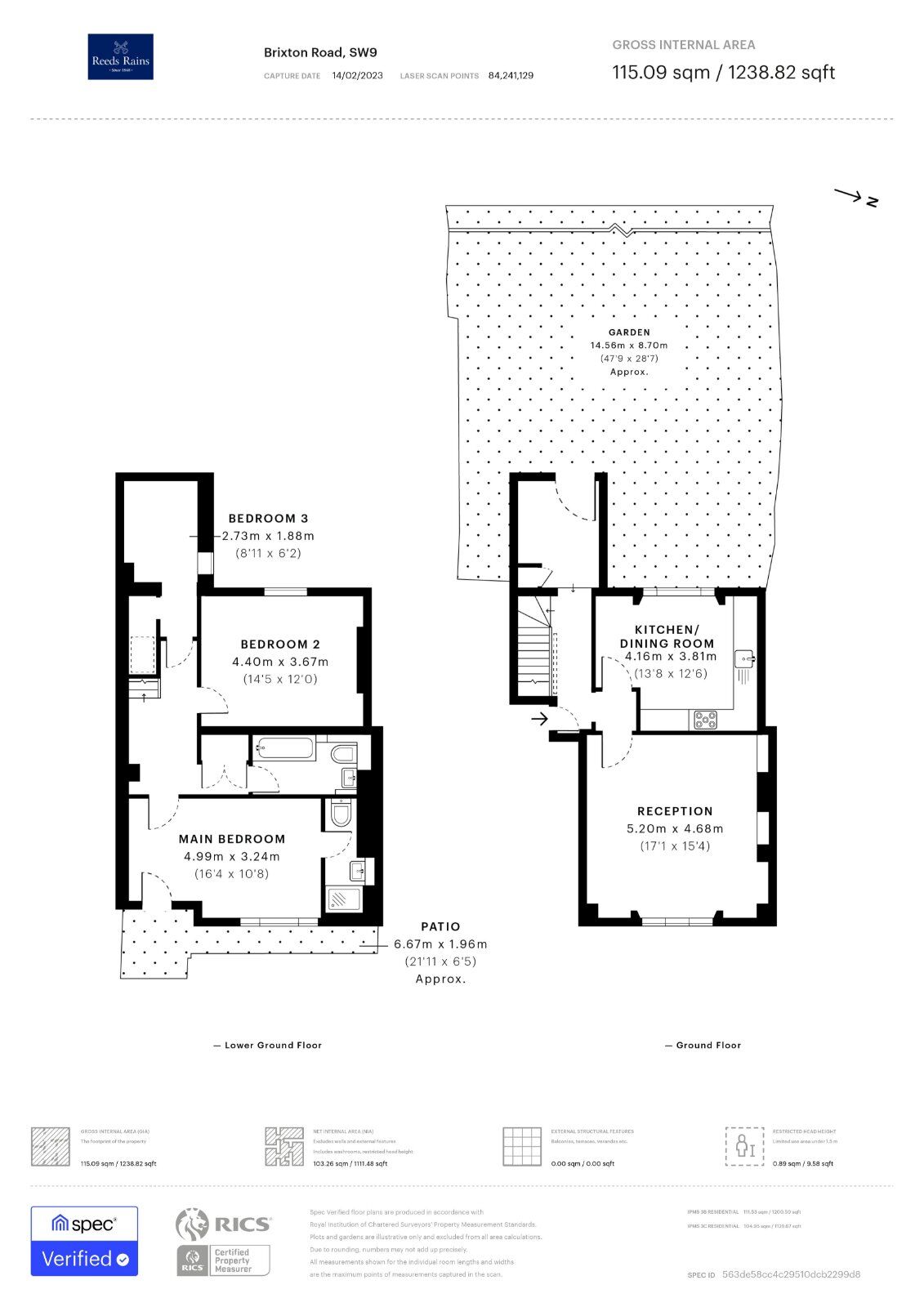 Floorplan of 4 bedroom Flat to rent, Brixton Road, London, SW9