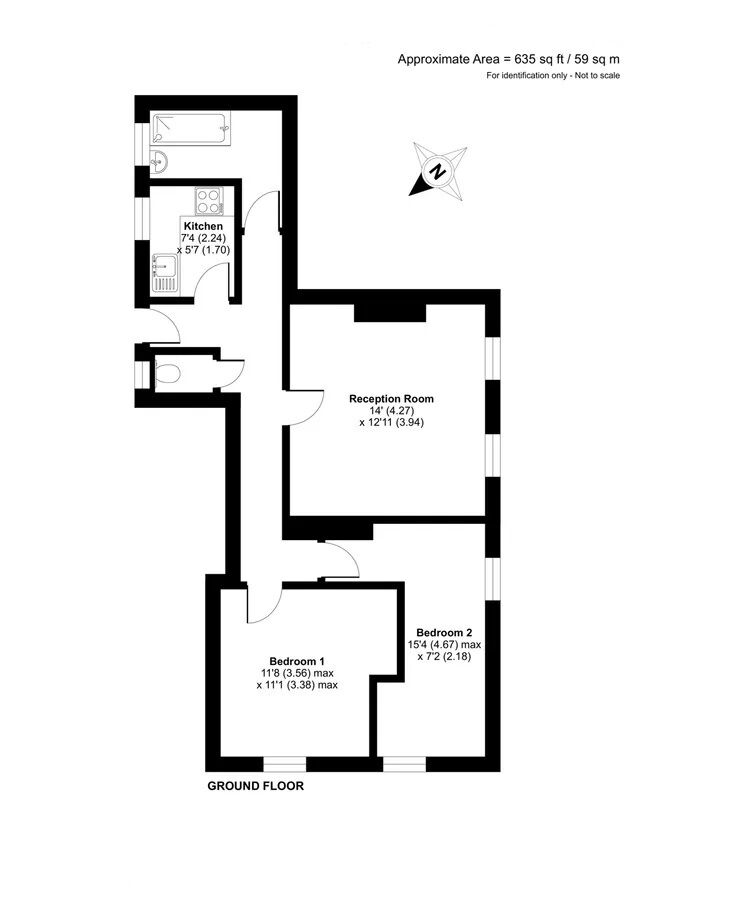 Floorplan of 2 bedroom Flat for sale, Hankey Place, London, SE1